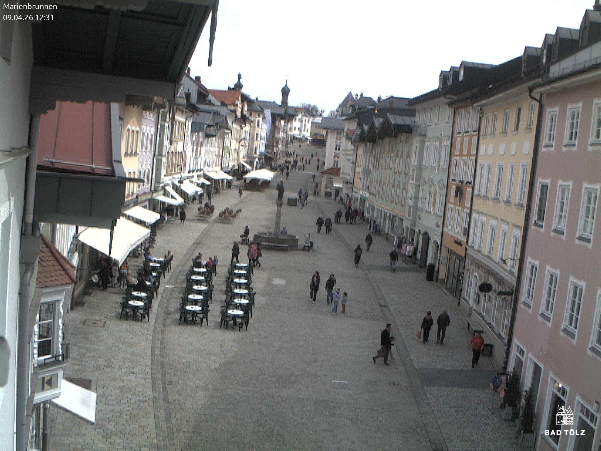 Archived image Webcam Marienbrunnen - Bad Tölz