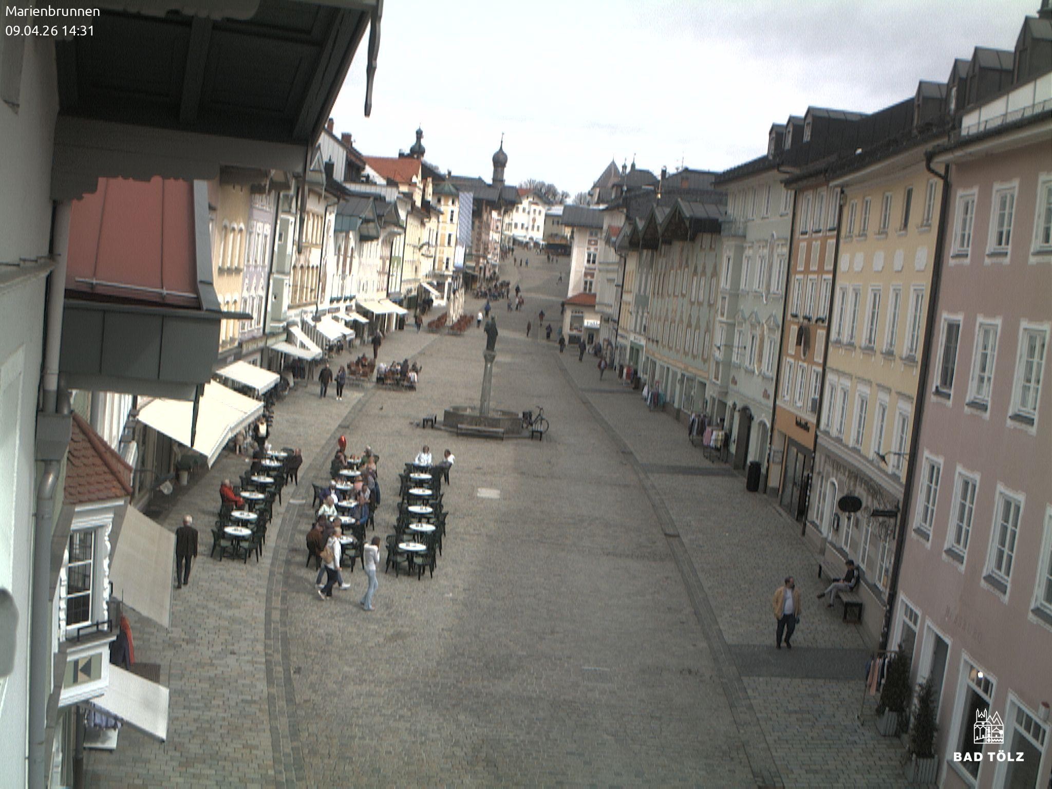 Archived image Webcam Marienbrunnen - Bad Tölz
