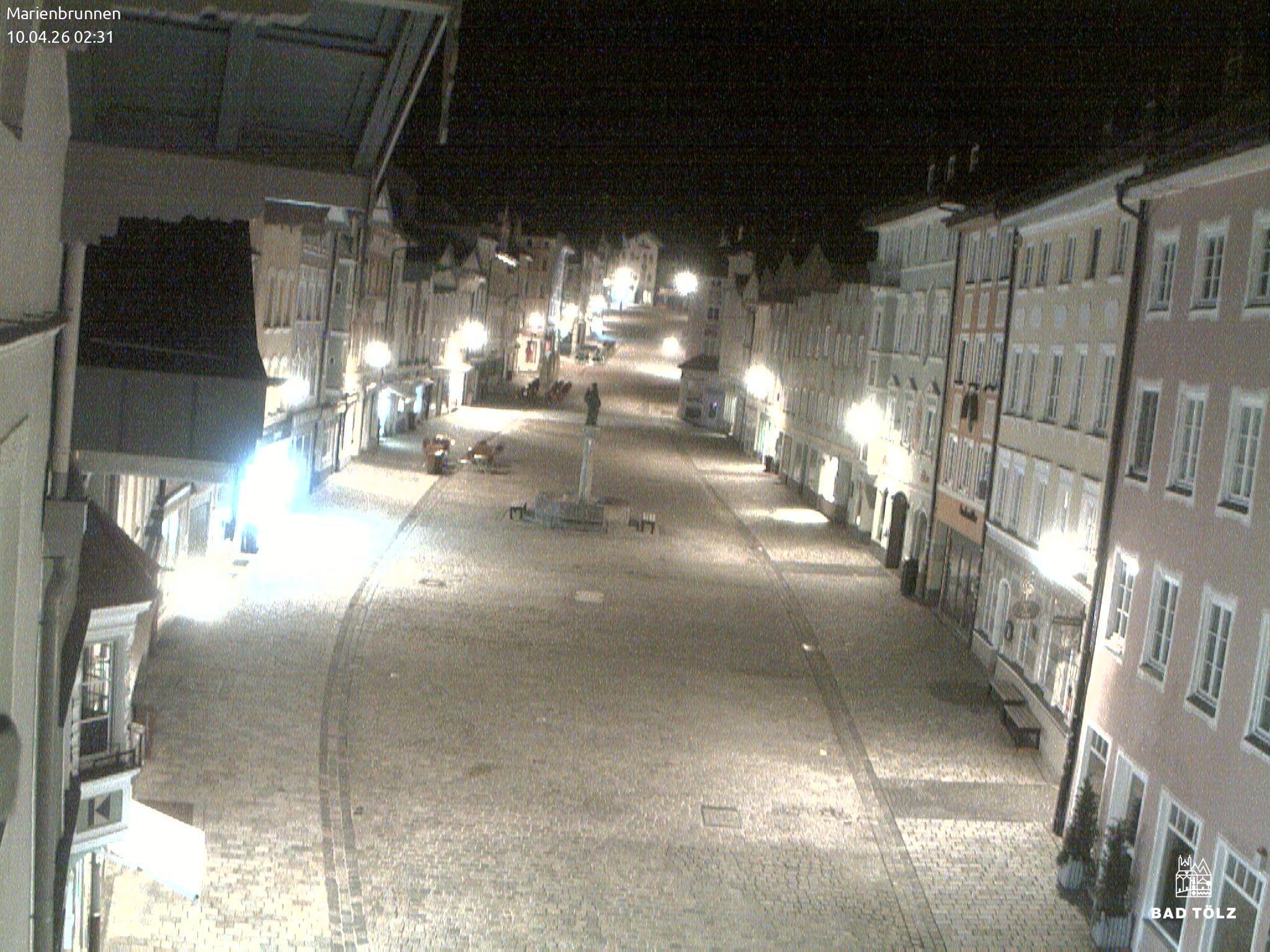 Archiv Foto Webcam Blick auf den Marienbrunnen Bad Tölz