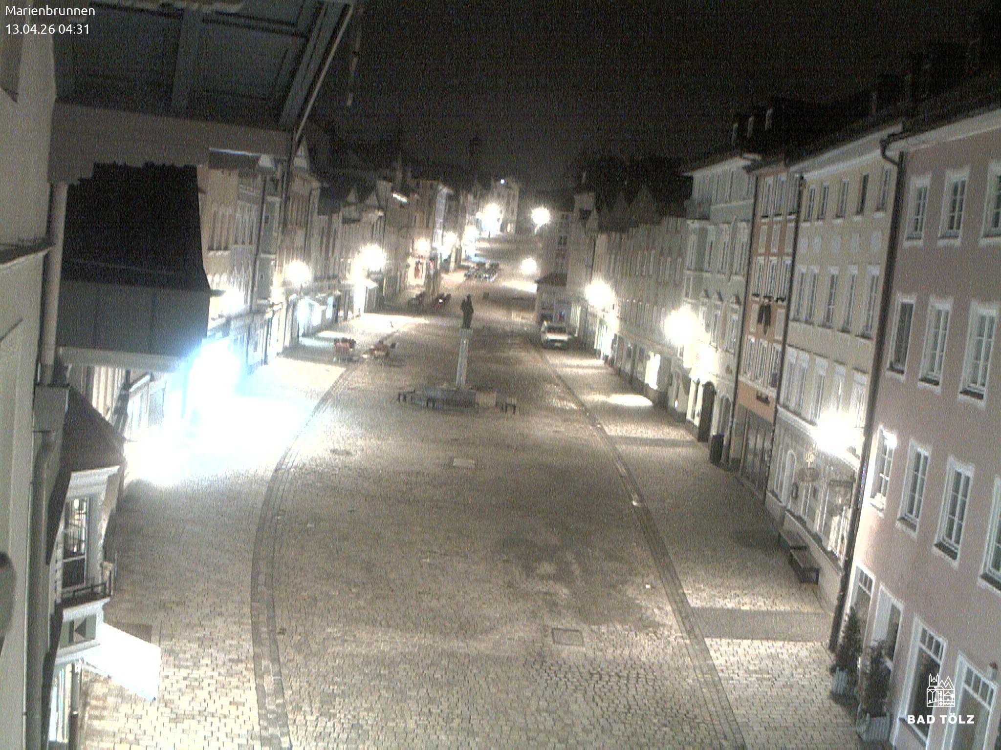 Archiv Foto Webcam Blick auf den Marienbrunnen Bad Tölz