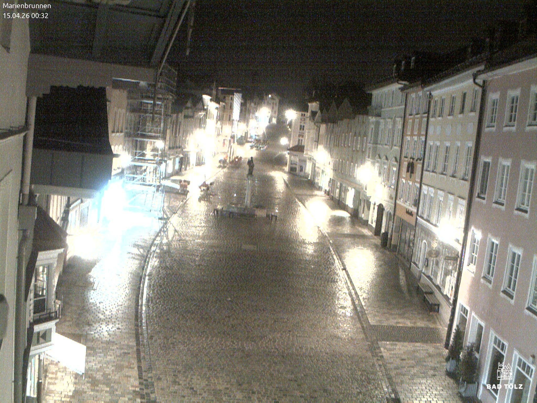 Archiv Foto Webcam Blick auf den Marienbrunnen Bad Tölz