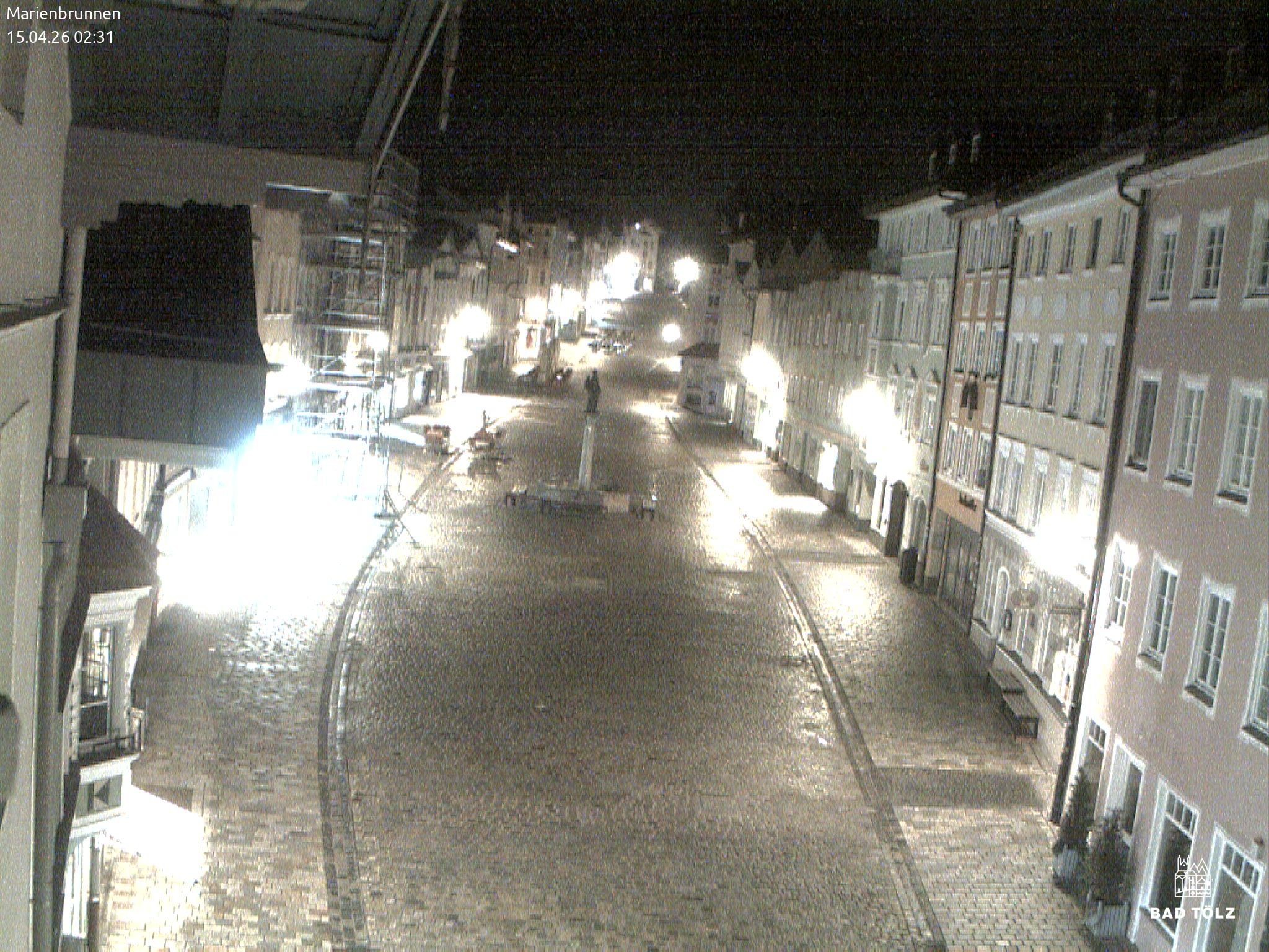 Archiv Foto Webcam Blick auf den Marienbrunnen Bad Tölz