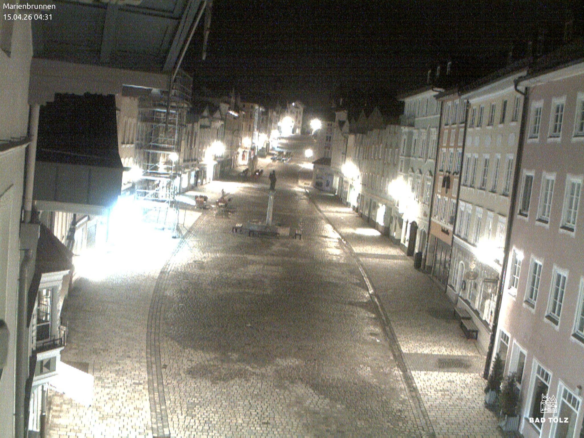 Archiv Foto Webcam Blick auf den Marienbrunnen Bad Tölz