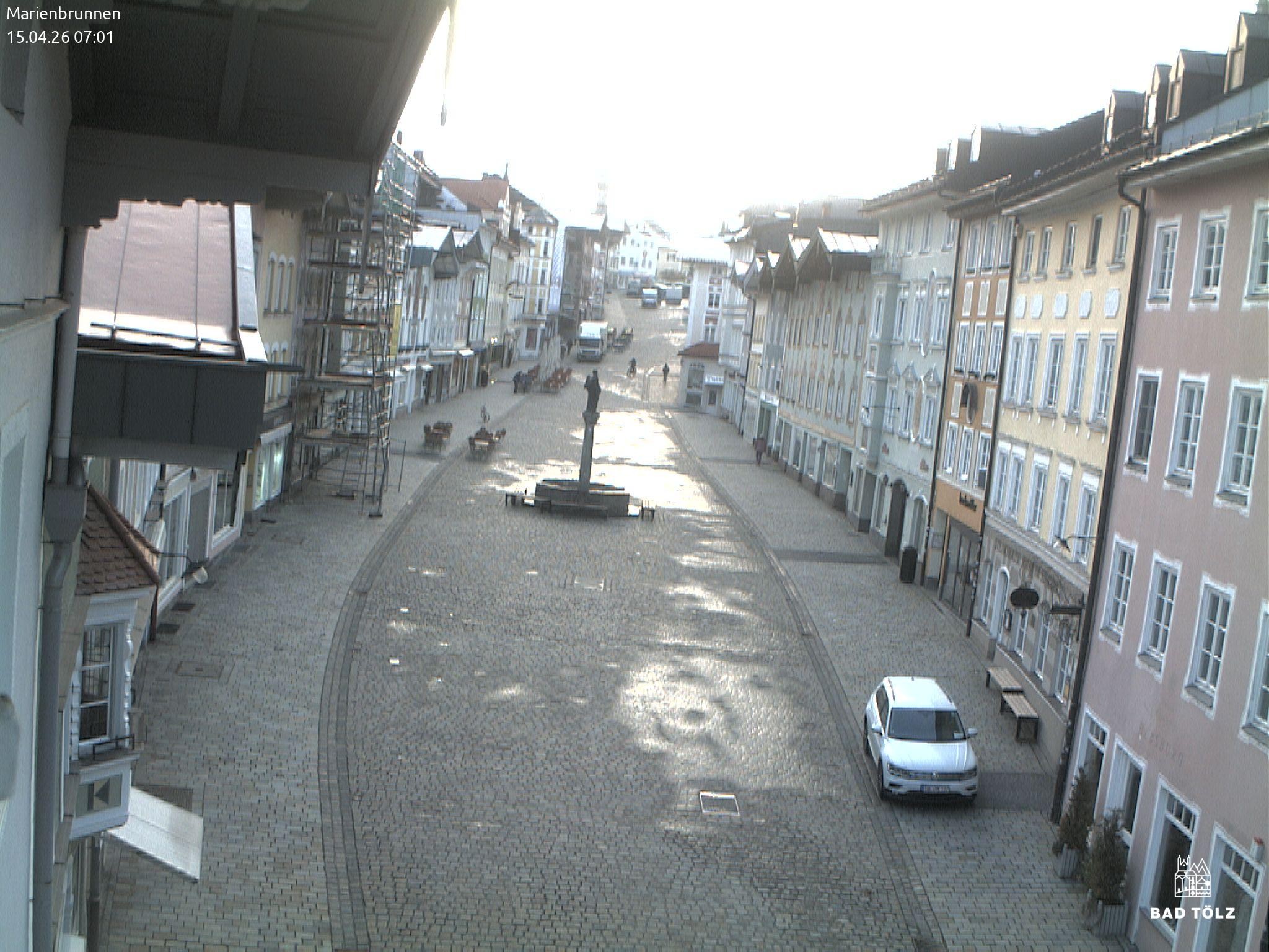 Archiv Foto Webcam Blick auf den Marienbrunnen Bad Tölz
