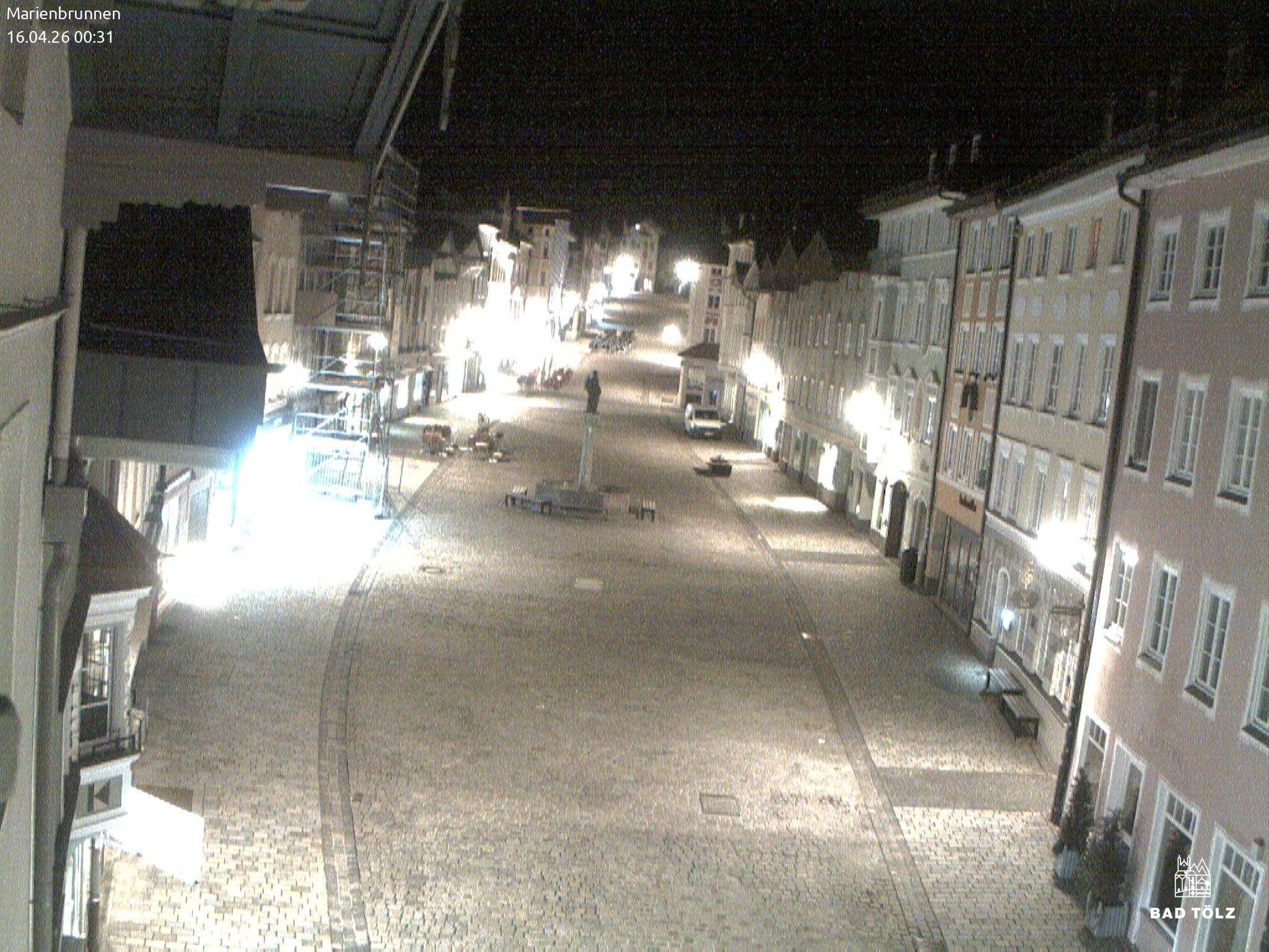 Archiv Foto Webcam Blick auf den Marienbrunnen Bad Tölz