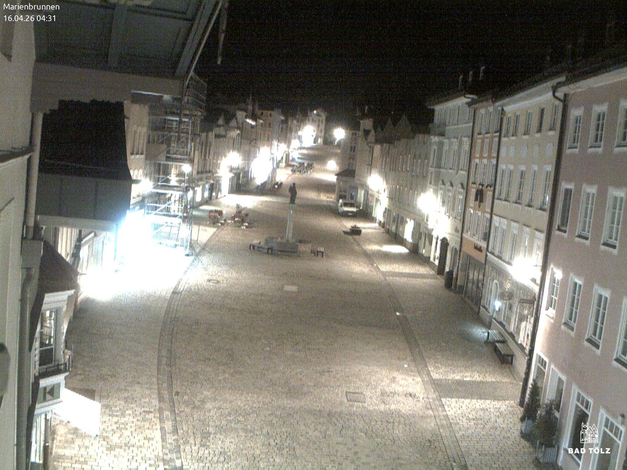 Archiv Foto Webcam Blick auf den Marienbrunnen Bad Tölz