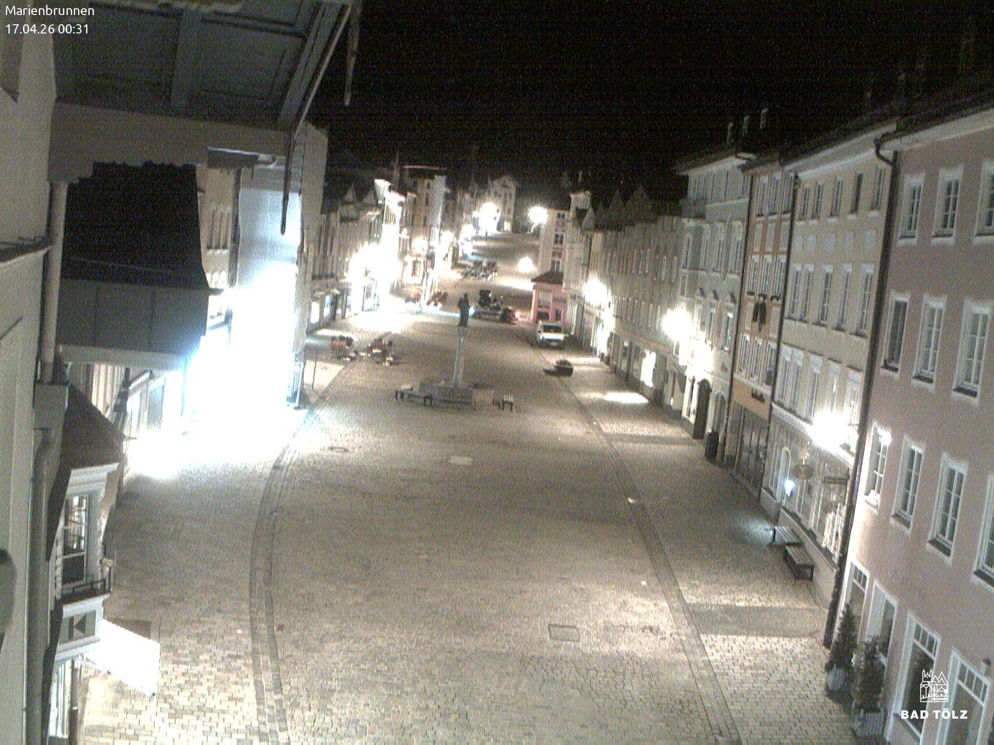 Archiv Foto Webcam Blick auf den Marienbrunnen Bad Tölz