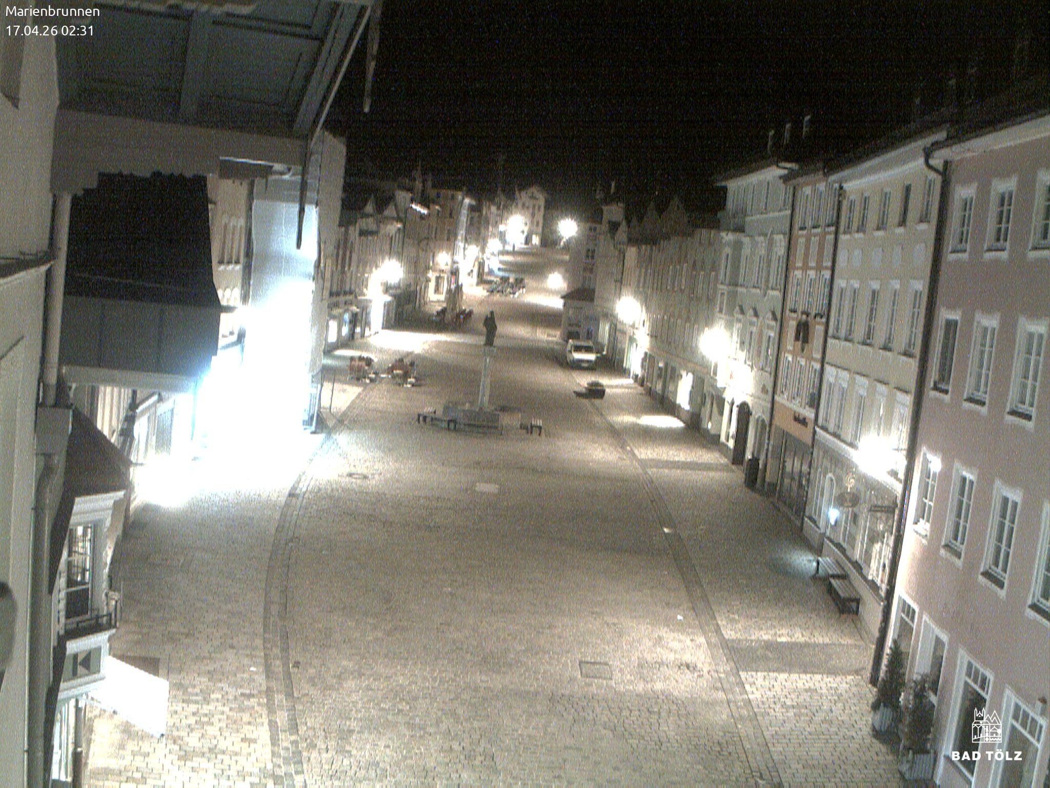 Archiv Foto Webcam Blick auf den Marienbrunnen Bad Tölz