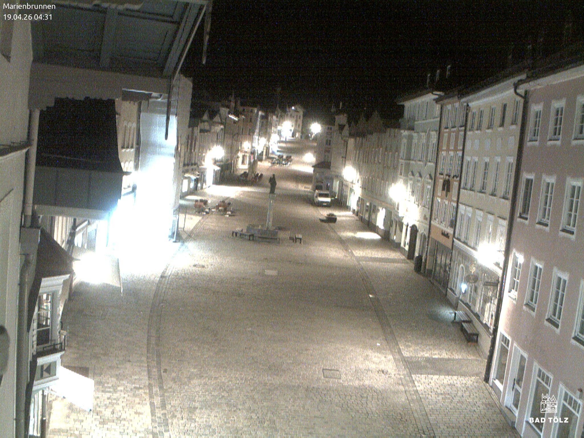 Archiv Foto Webcam Blick auf den Marienbrunnen Bad Tölz