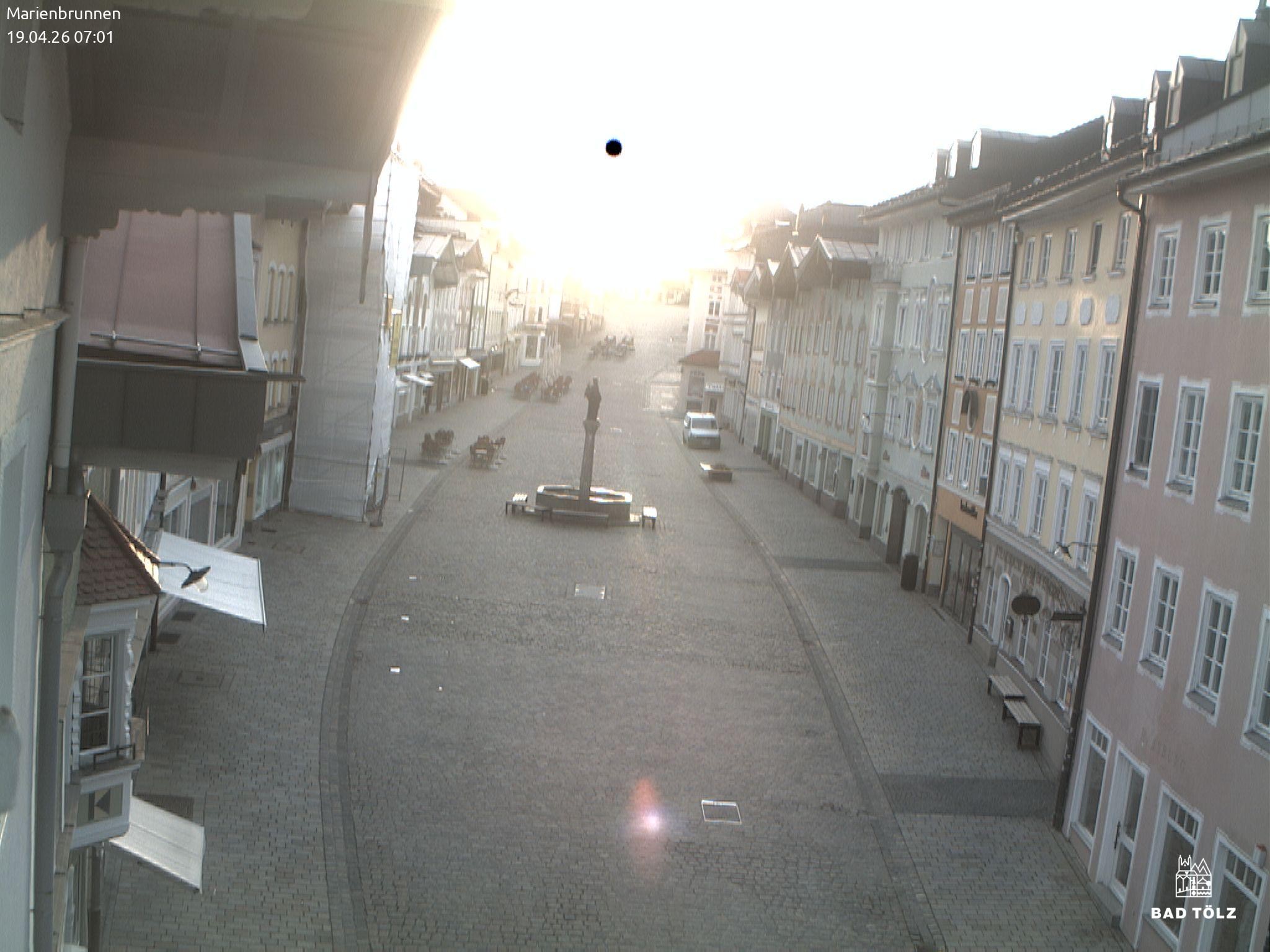 Archiv Foto Webcam Blick auf den Marienbrunnen Bad Tölz