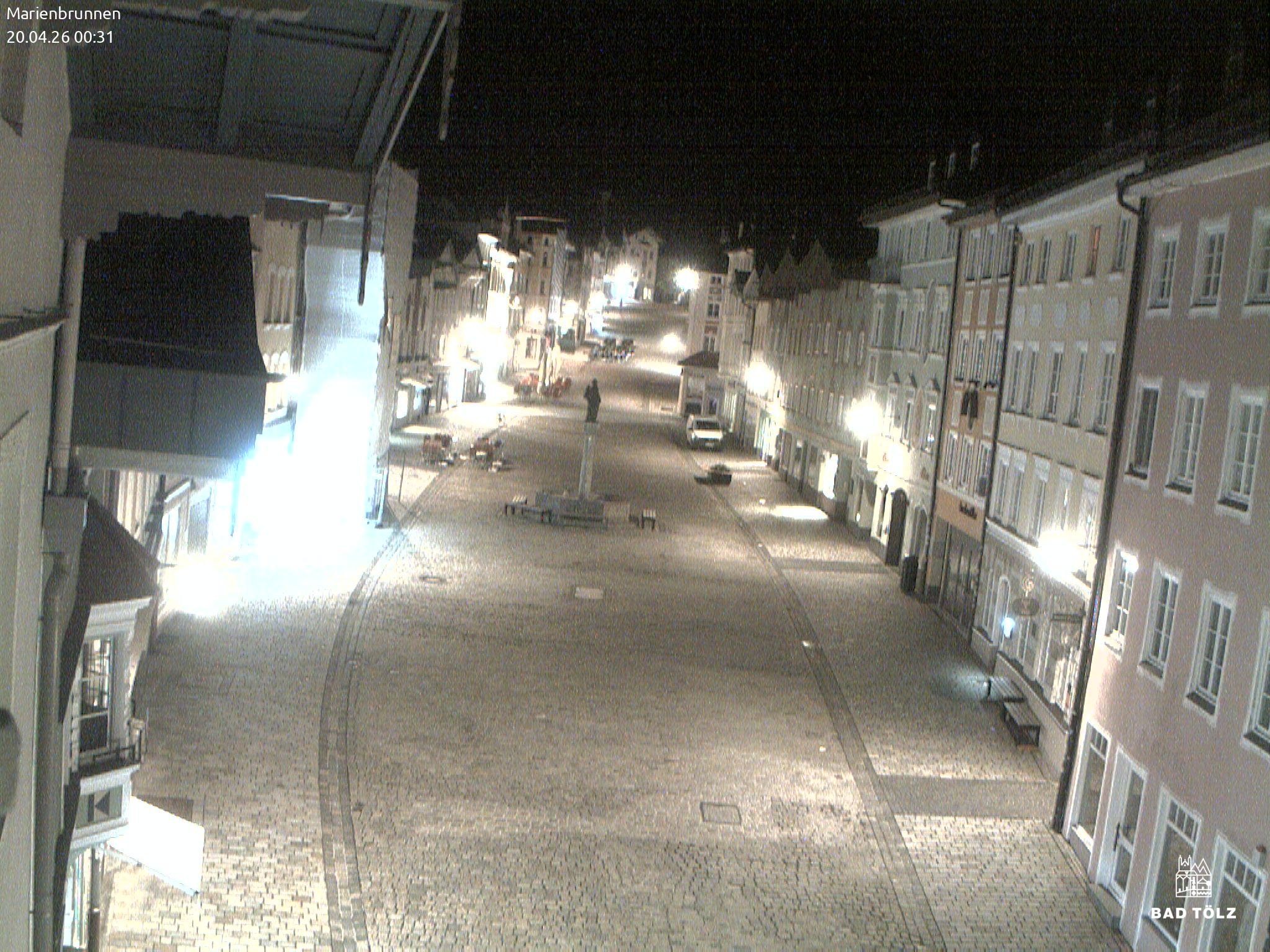 Archiv Foto Webcam Blick auf den Marienbrunnen Bad Tölz