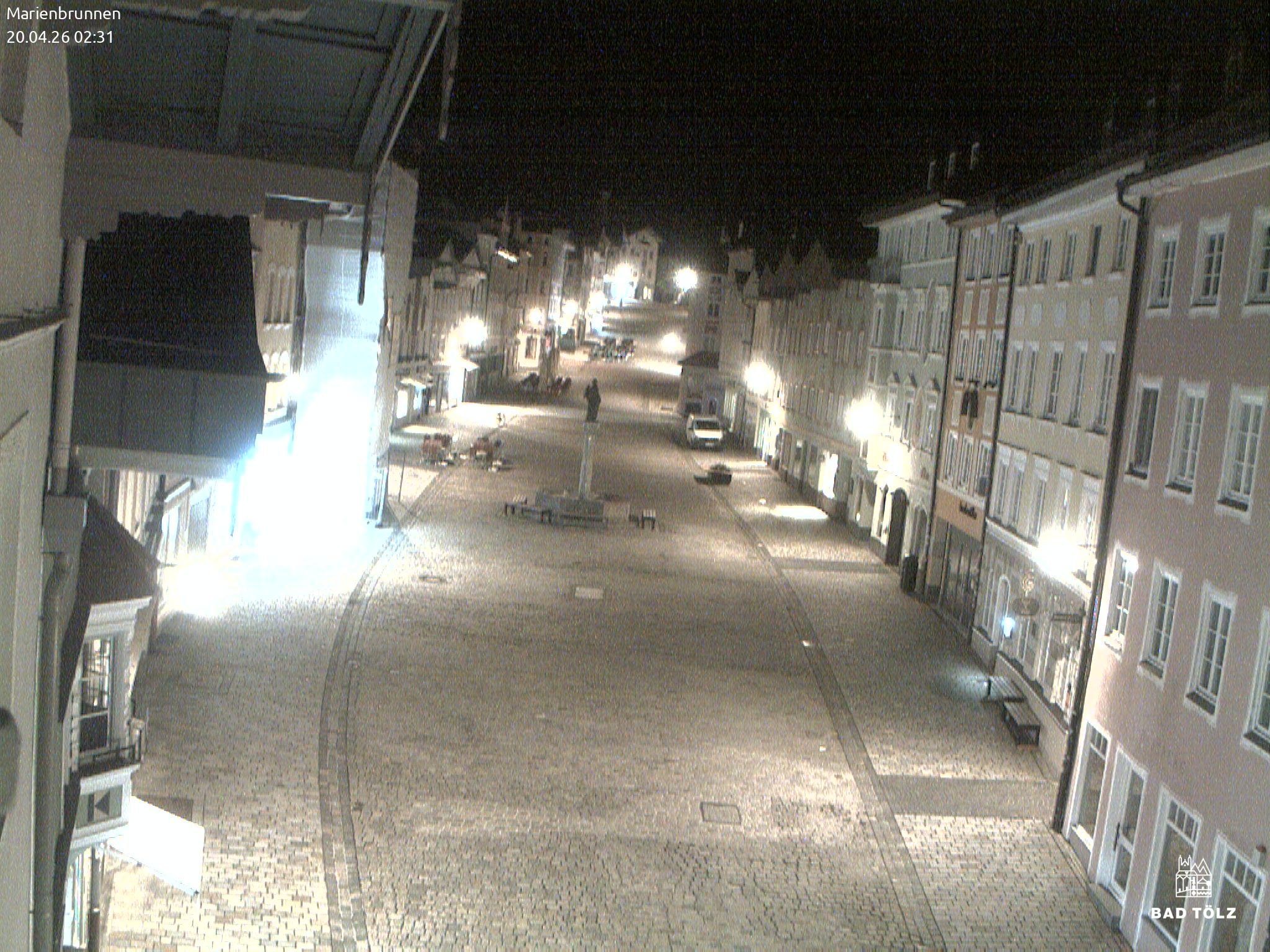 Archiv Foto Webcam Blick auf den Marienbrunnen Bad Tölz