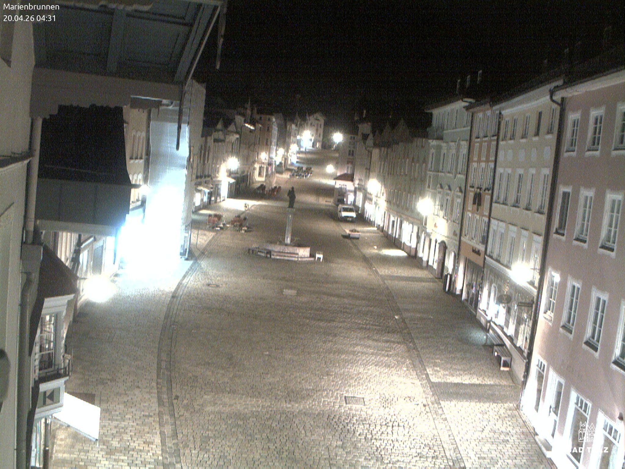 Archiv Foto Webcam Blick auf den Marienbrunnen Bad Tölz