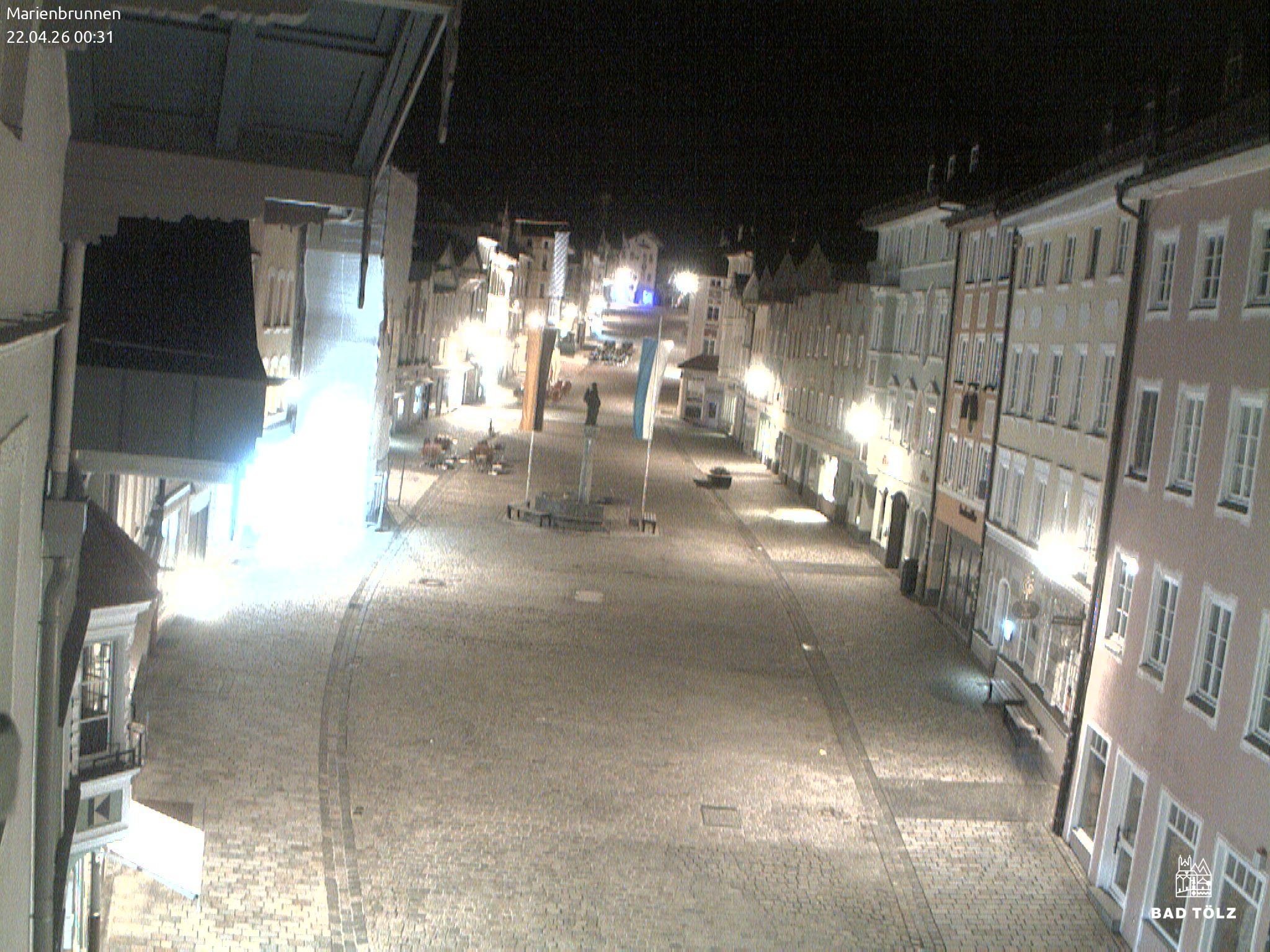 Archiv Foto Webcam Blick auf den Marienbrunnen Bad Tölz