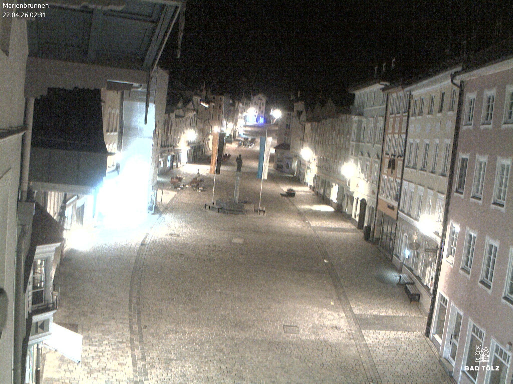 Archiv Foto Webcam Blick auf den Marienbrunnen Bad Tölz