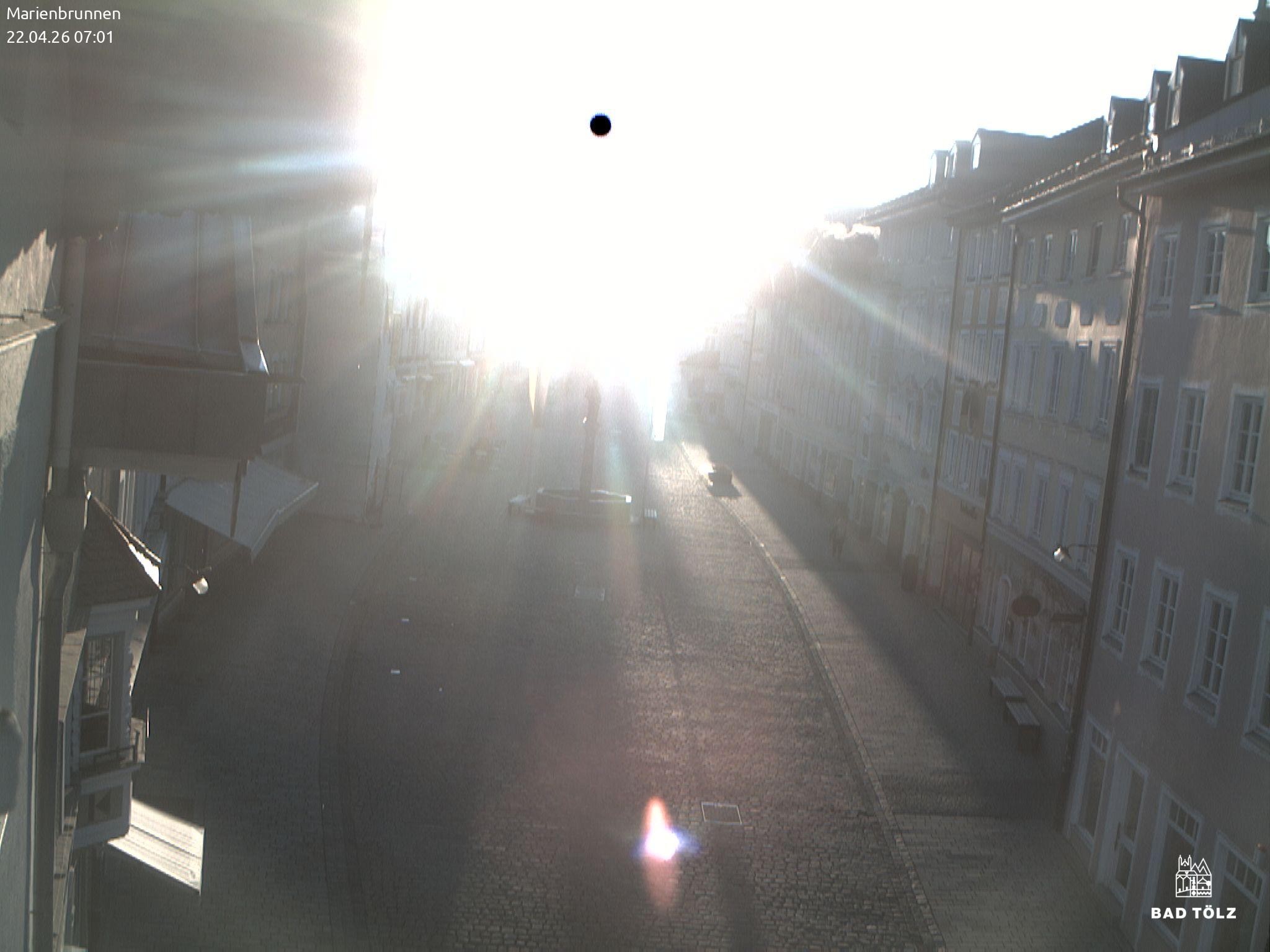 Archiv Foto Webcam Blick auf den Marienbrunnen Bad Tölz