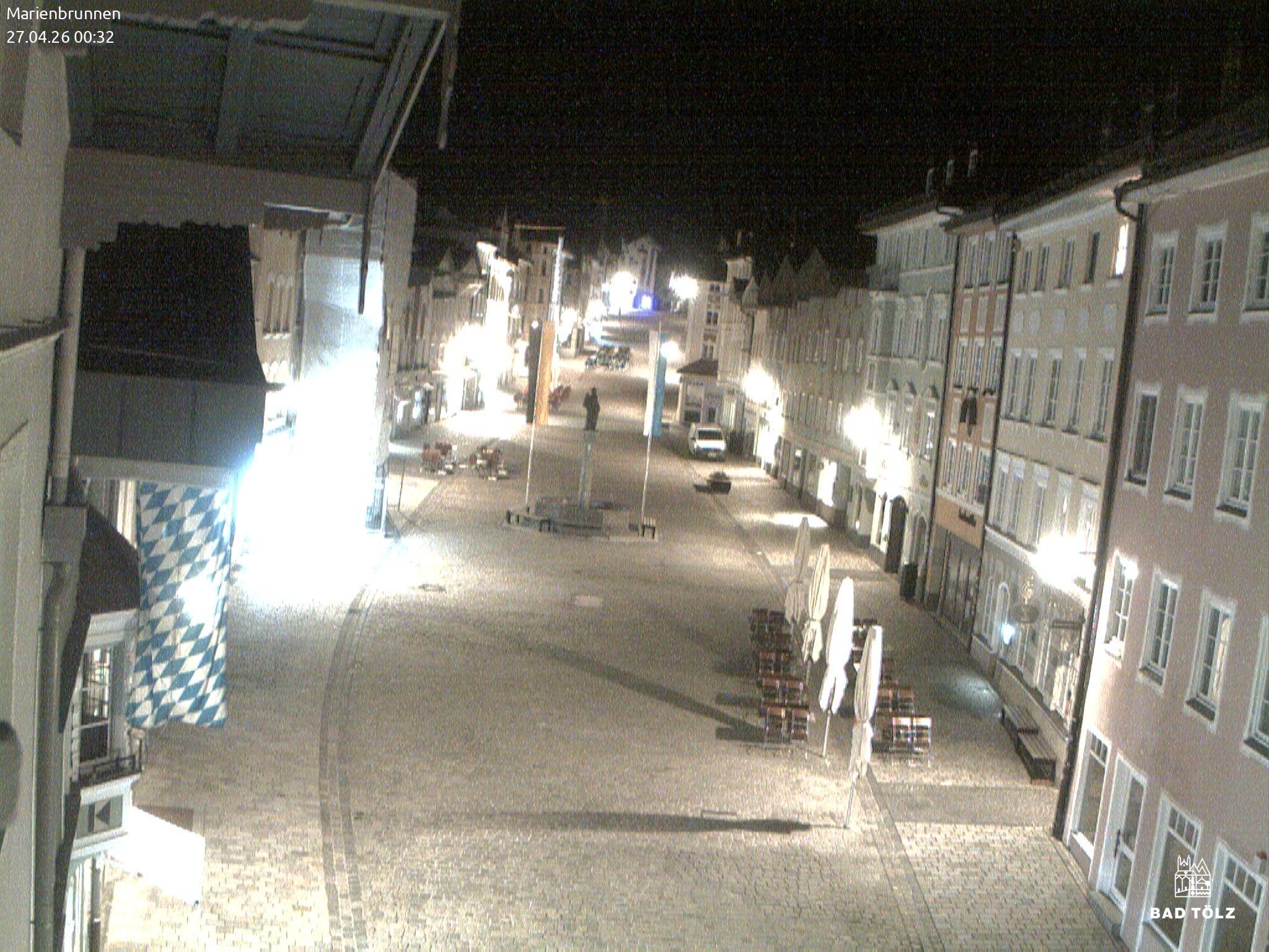 Archiv Foto Webcam Blick auf den Marienbrunnen Bad Tölz