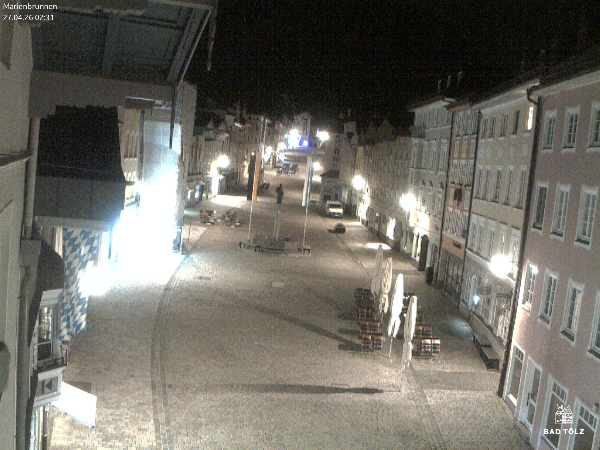 Archiv Foto Webcam Blick auf den Marienbrunnen Bad Tölz