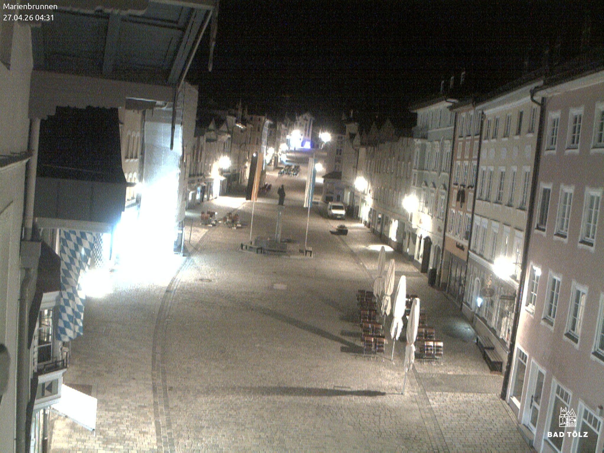 Archiv Foto Webcam Blick auf den Marienbrunnen Bad Tölz