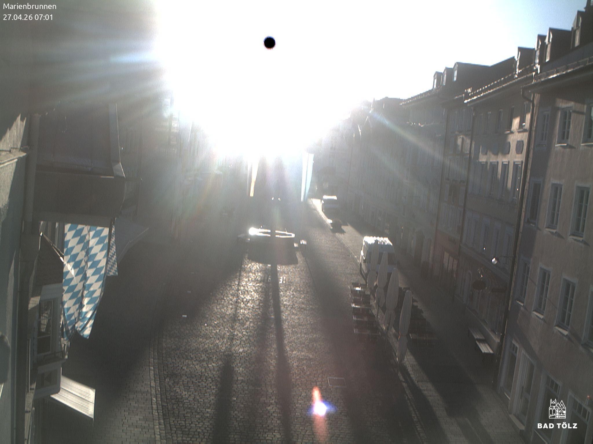 Archiv Foto Webcam Blick auf den Marienbrunnen Bad Tölz