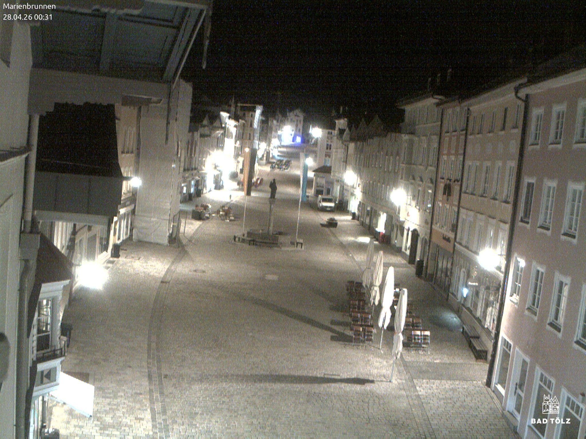 Archiv Foto Webcam Blick auf den Marienbrunnen Bad Tölz