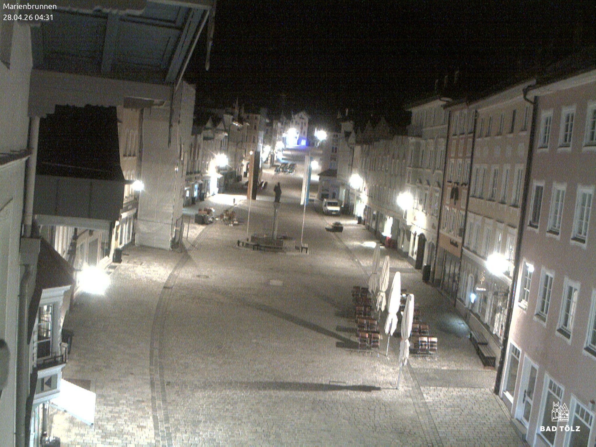 Archiv Foto Webcam Blick auf den Marienbrunnen Bad Tölz