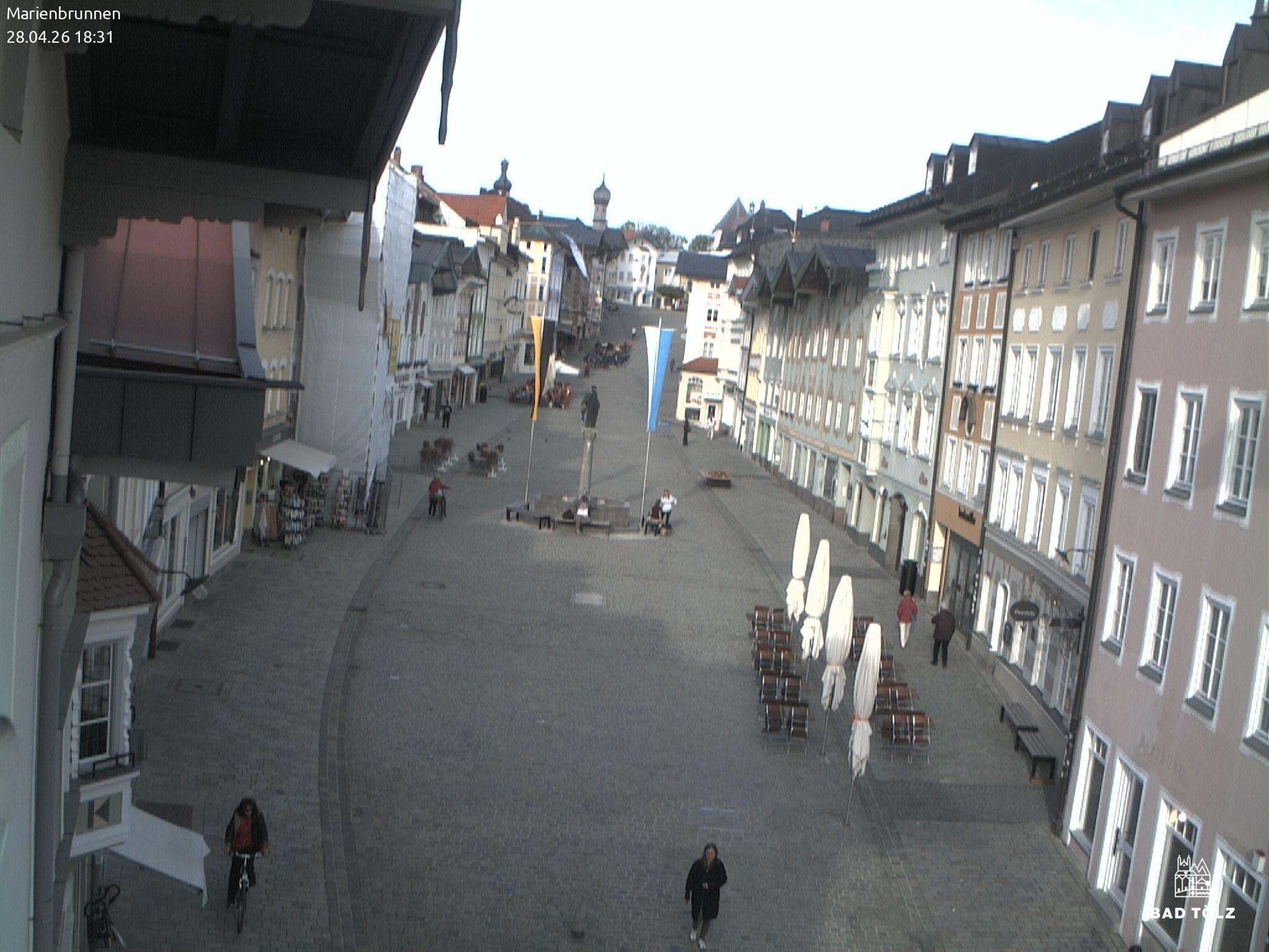 Archived image Webcam Marienbrunnen - Bad Tölz