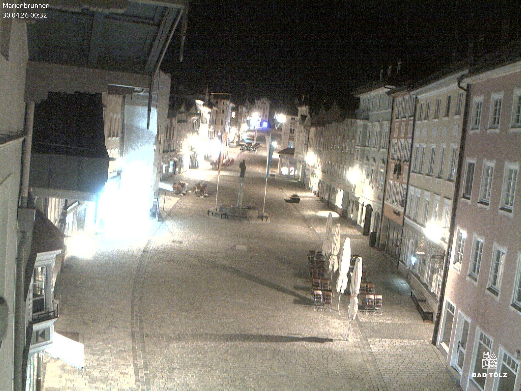 Archiv Foto Webcam Blick auf den Marienbrunnen Bad Tölz