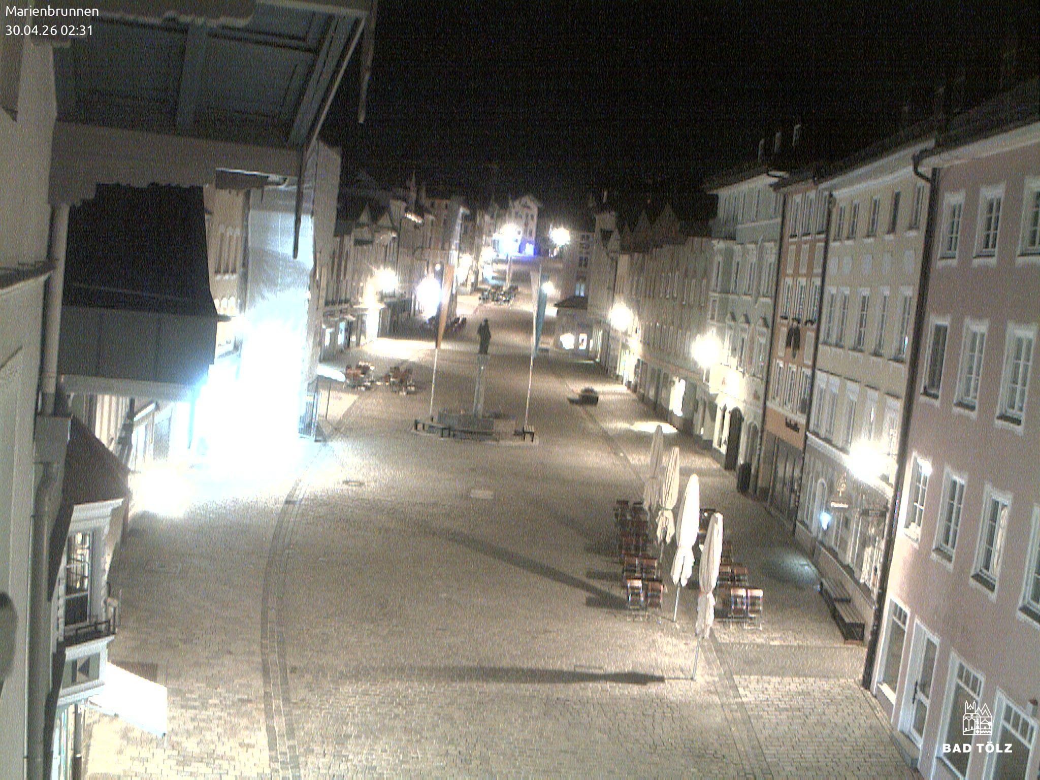 Archiv Foto Webcam Blick auf den Marienbrunnen Bad Tölz