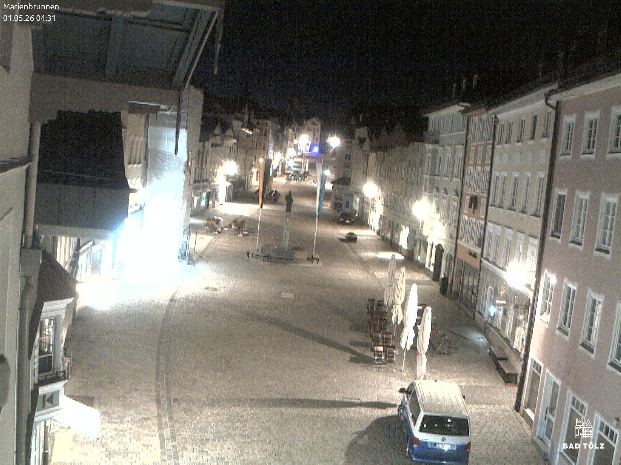 Archiv Foto Webcam Blick auf den Marienbrunnen Bad Tölz