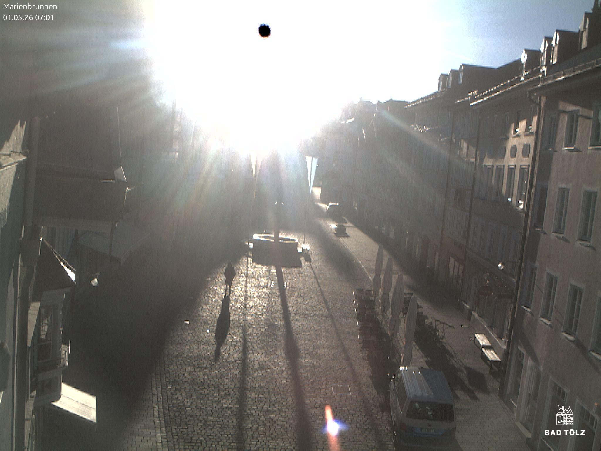 Archiv Foto Webcam Blick auf den Marienbrunnen Bad Tölz