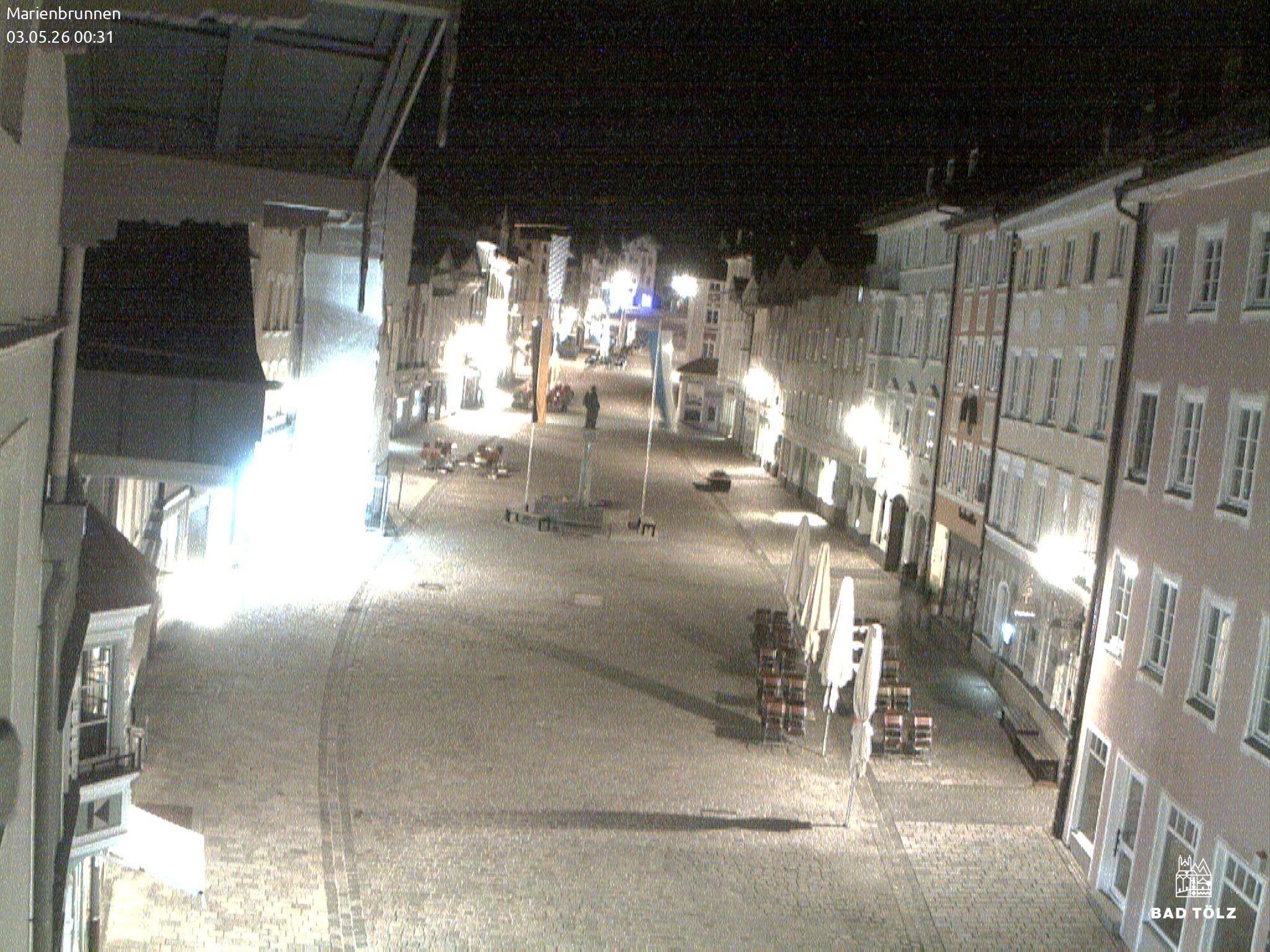 Archiv Foto Webcam Blick auf den Marienbrunnen Bad Tölz