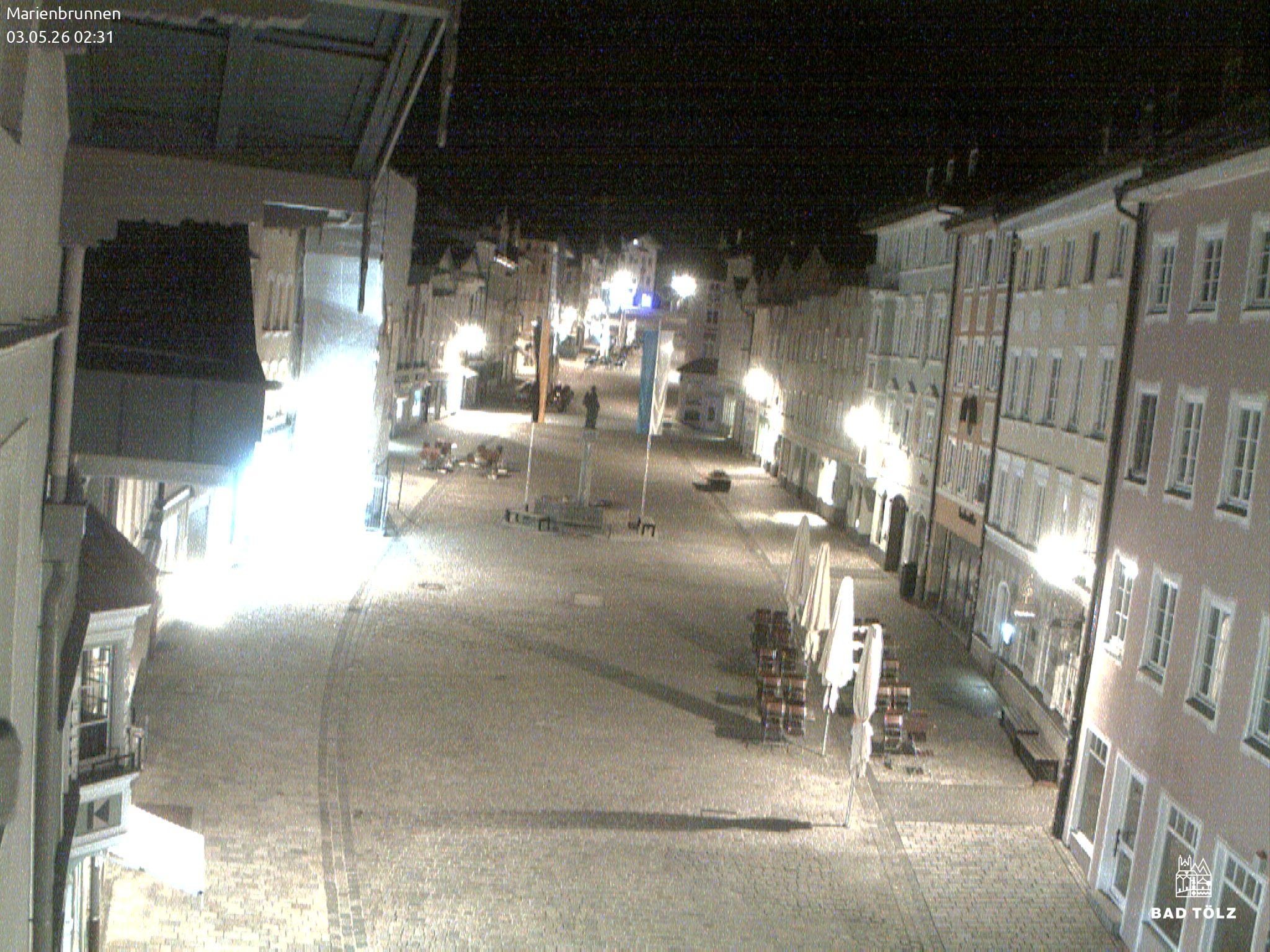 Archiv Foto Webcam Blick auf den Marienbrunnen Bad Tölz