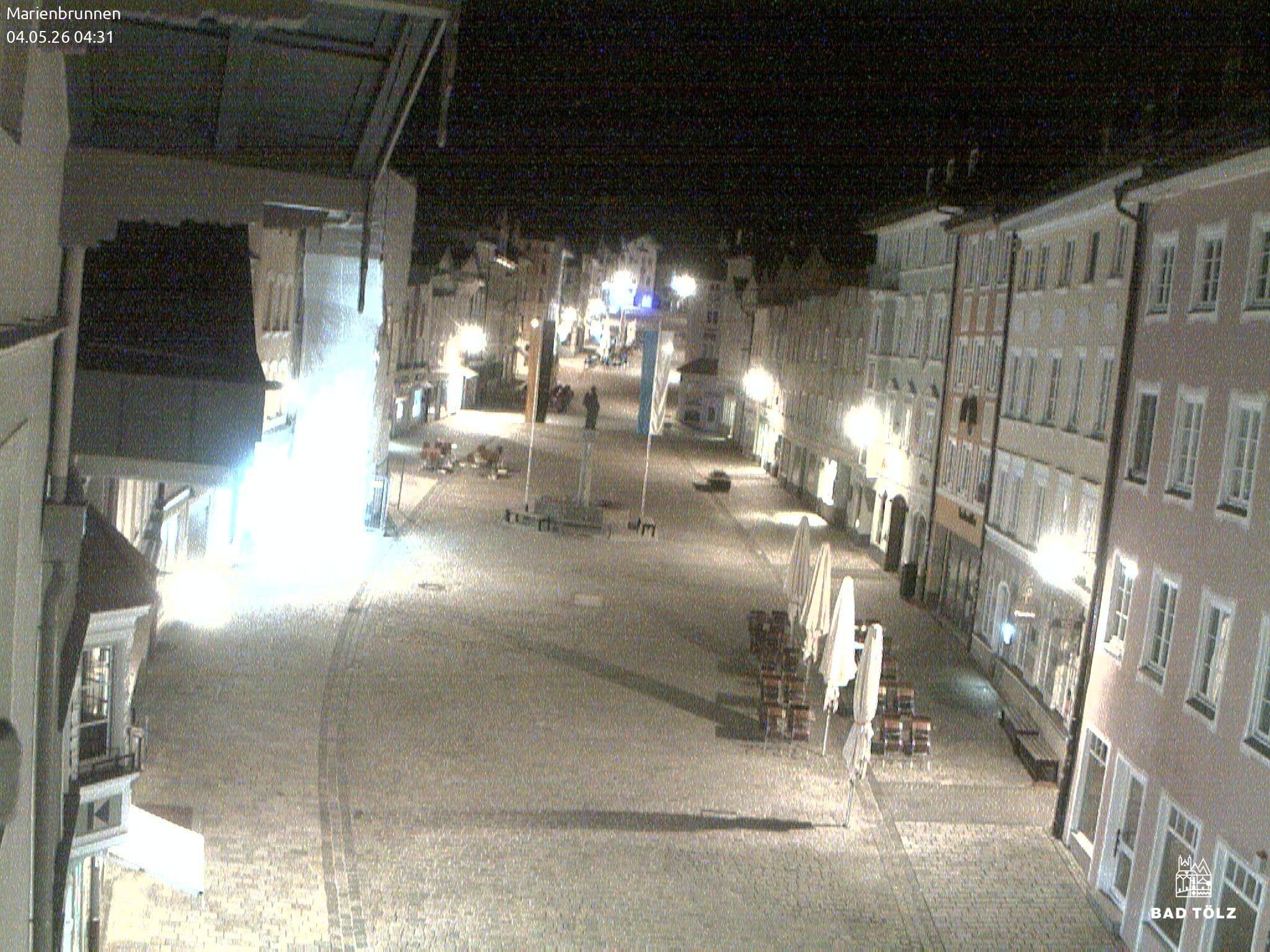 Archiv Foto Webcam Blick auf den Marienbrunnen Bad Tölz