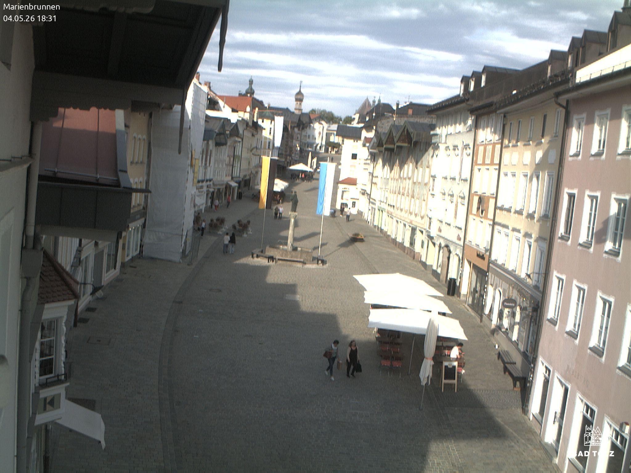 Archiv Foto Webcam Blick auf den Marienbrunnen Bad Tölz