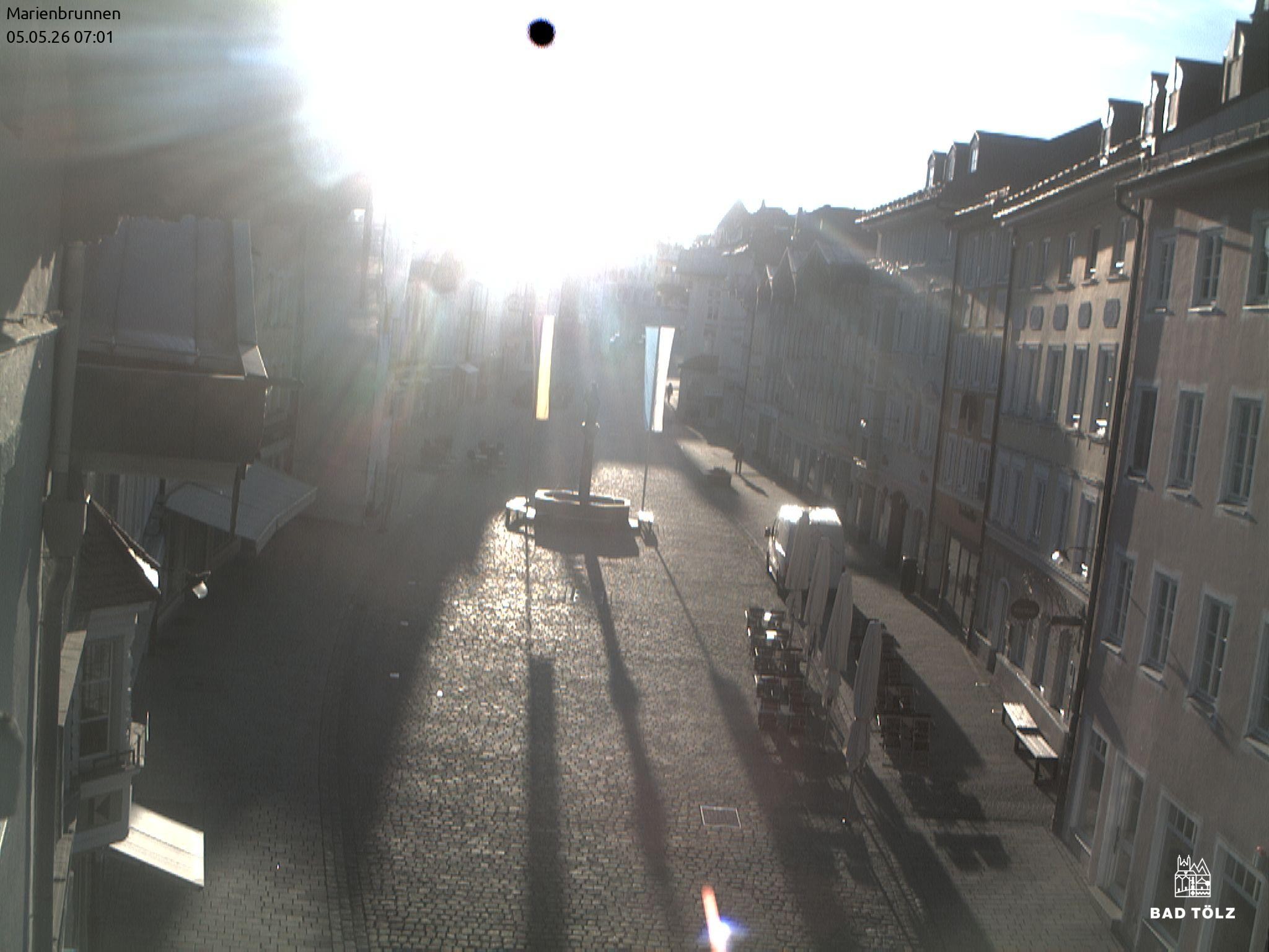 Archiv Foto Webcam Blick auf den Marienbrunnen Bad Tölz