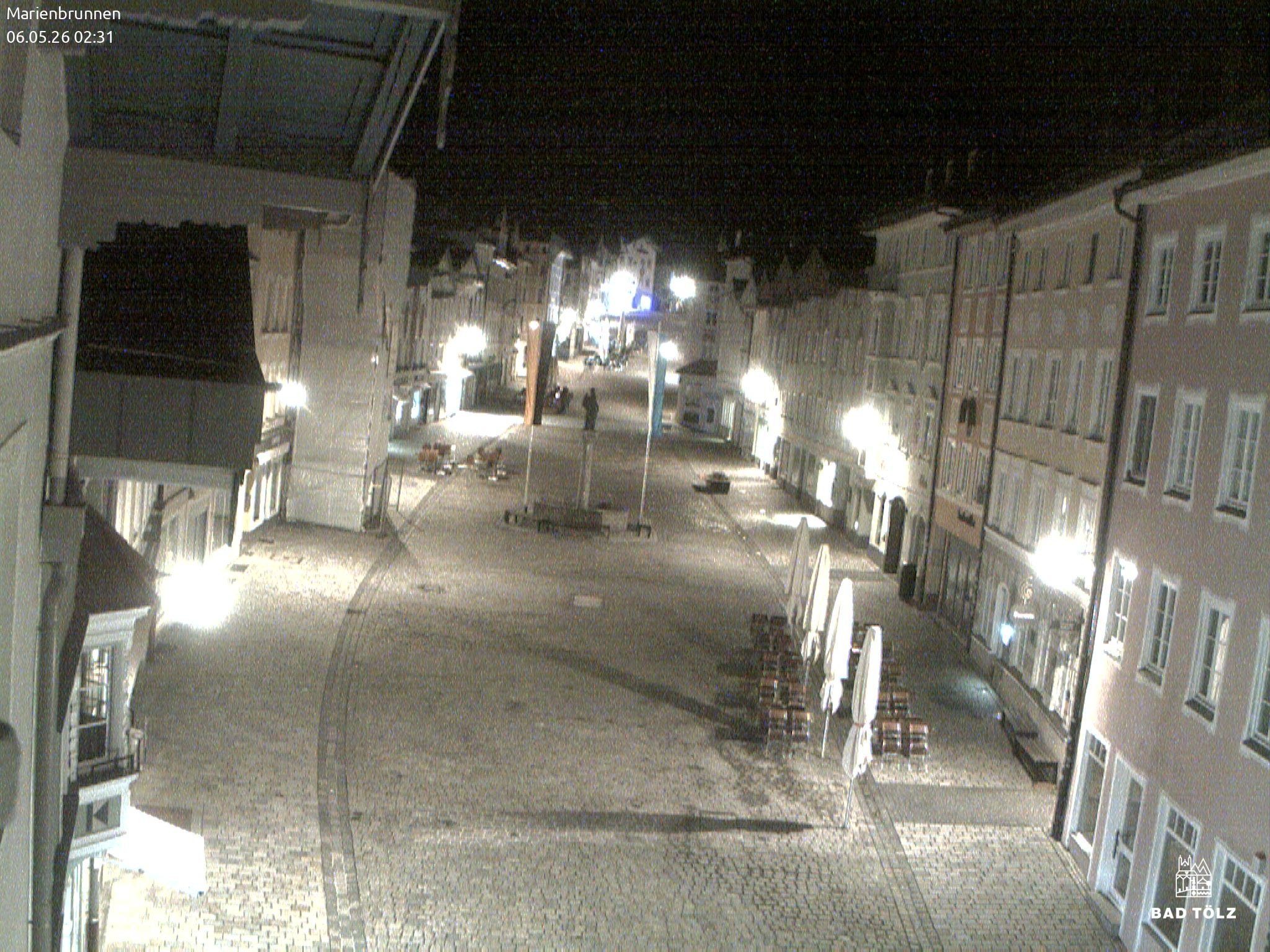 Archiv Foto Webcam Blick auf den Marienbrunnen Bad Tölz