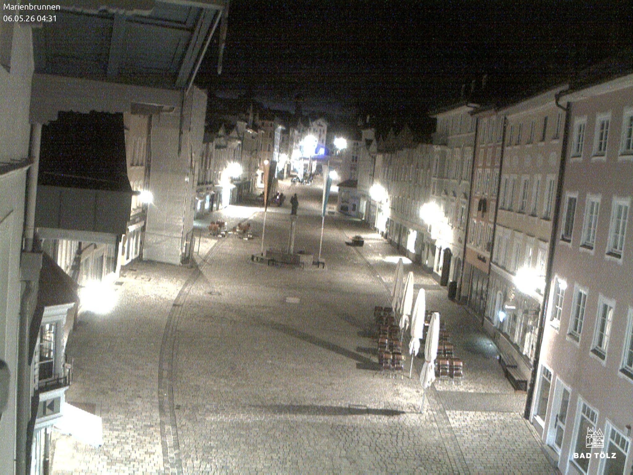 Archiv Foto Webcam Blick auf den Marienbrunnen Bad Tölz