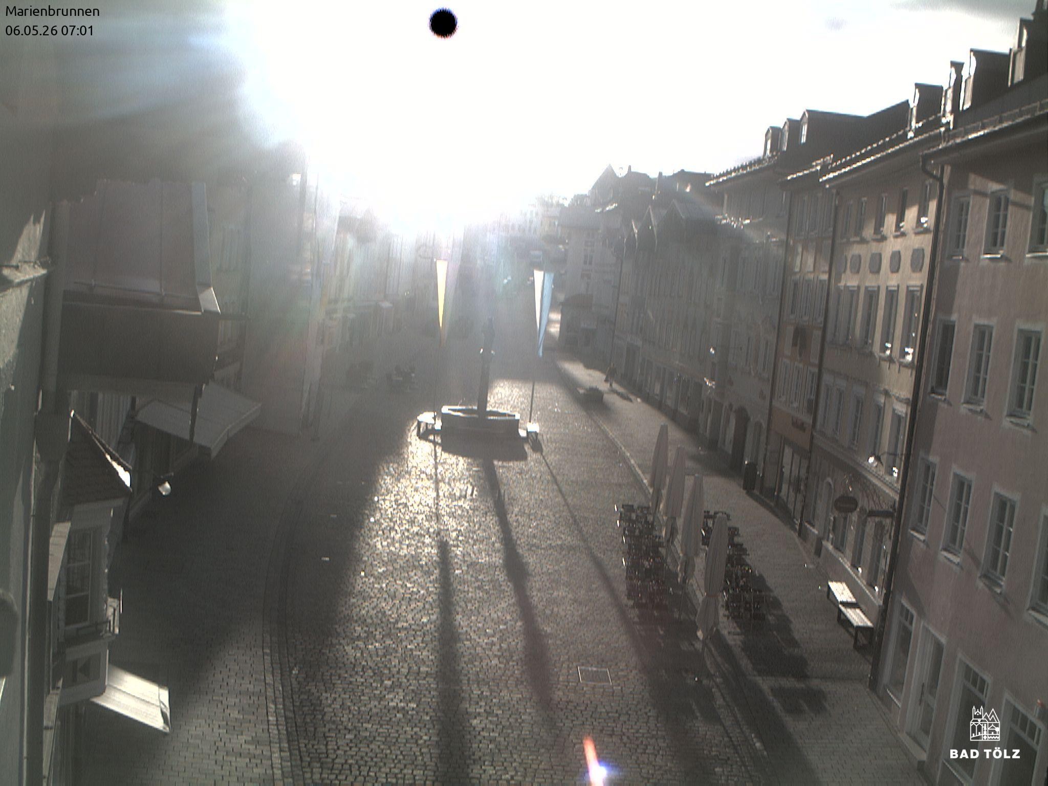 Archiv Foto Webcam Blick auf den Marienbrunnen Bad Tölz