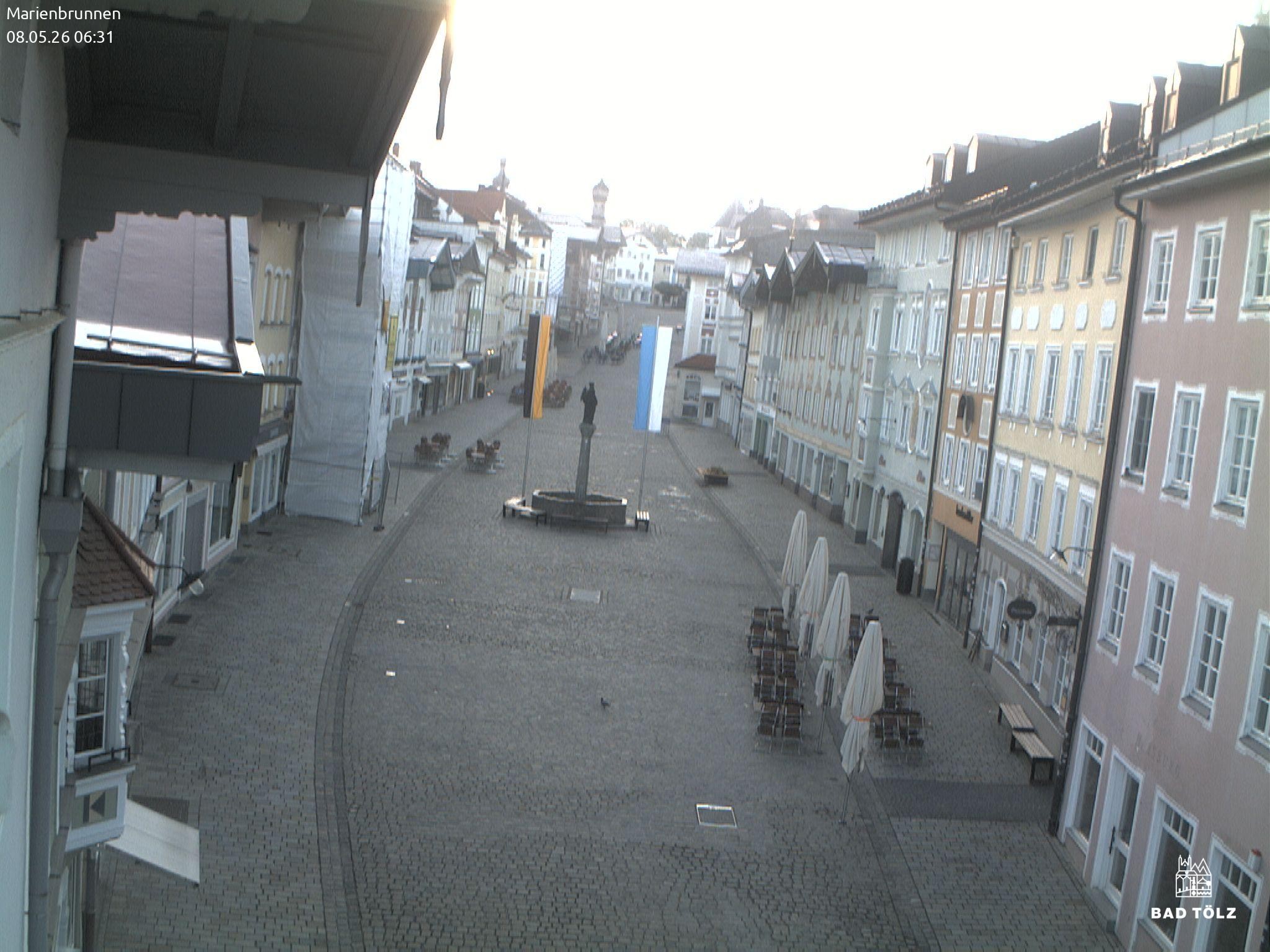 Archived image Webcam Marienbrunnen - Bad Tölz