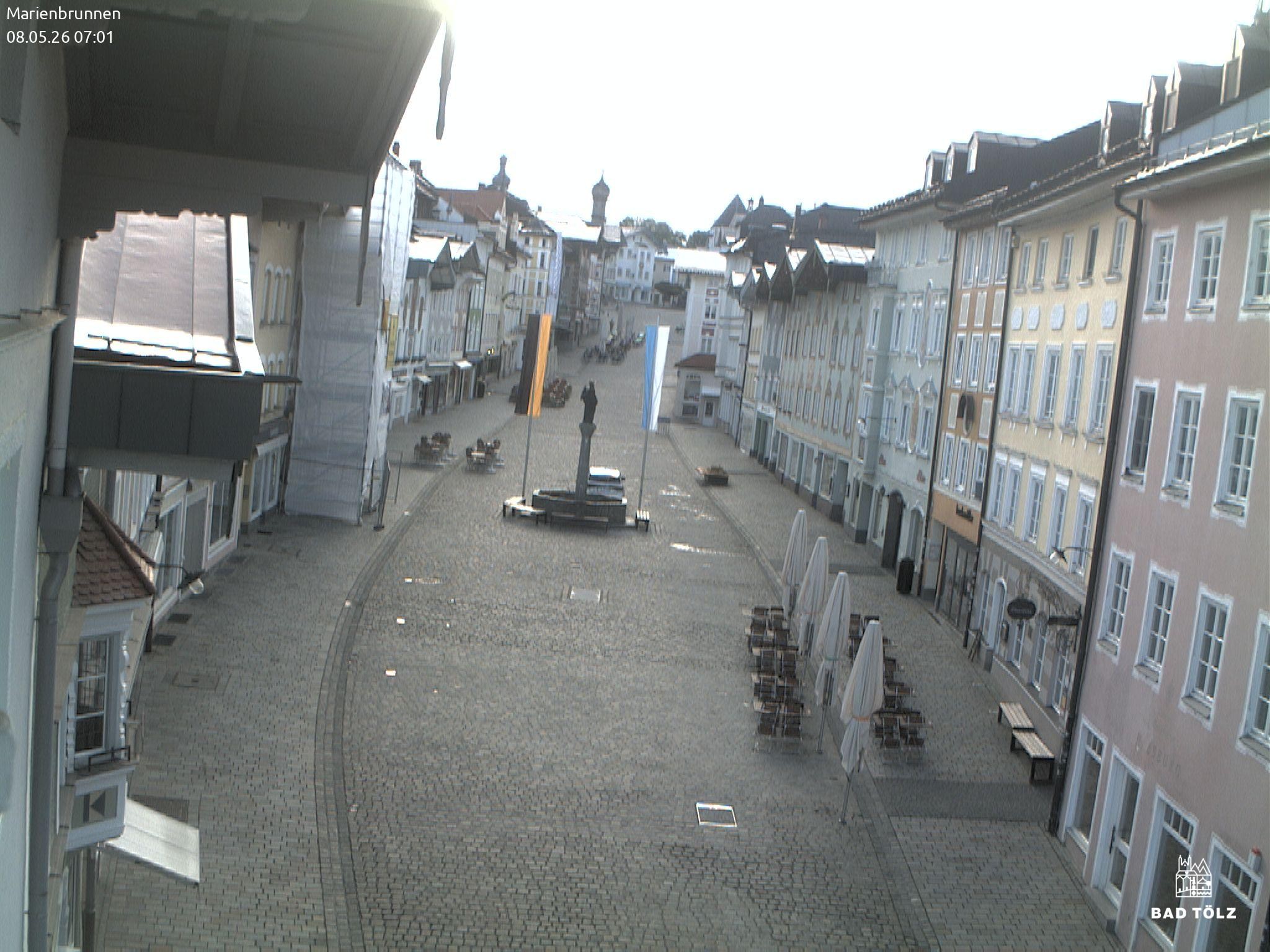 Archived image Webcam Marienbrunnen - Bad Tölz