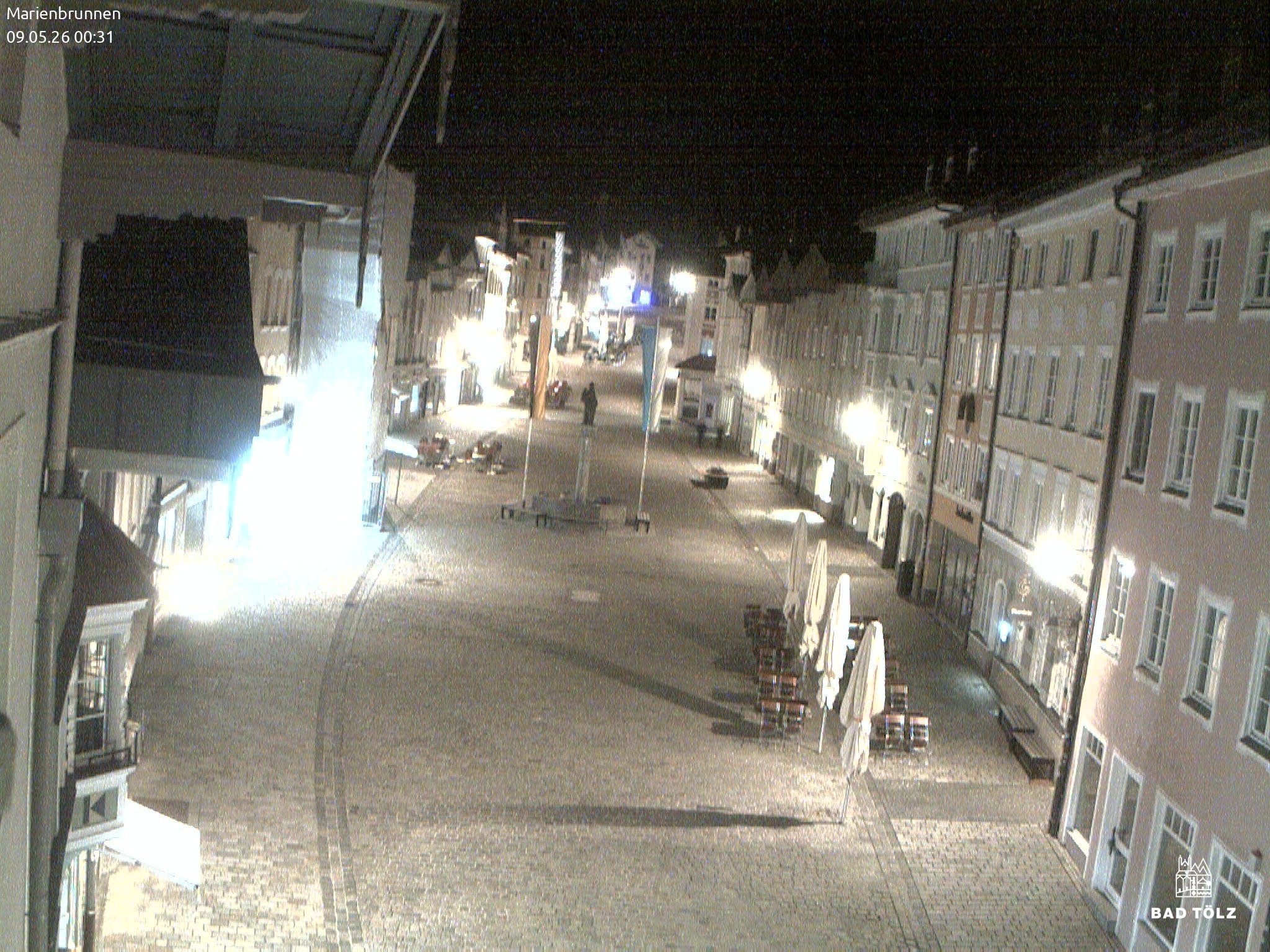 Archiv Foto Webcam Blick auf den Marienbrunnen Bad Tölz