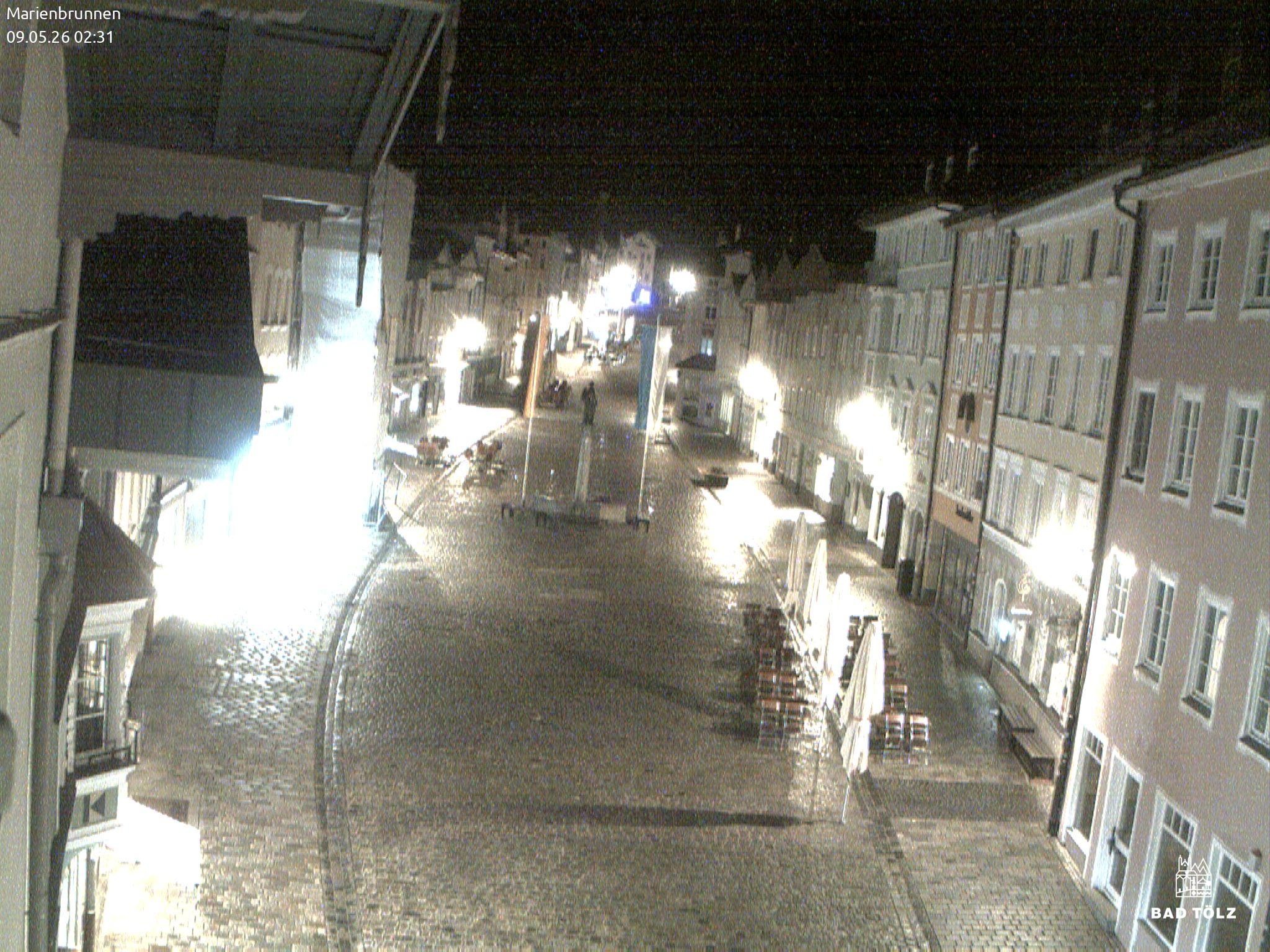 Archiv Foto Webcam Blick auf den Marienbrunnen Bad Tölz