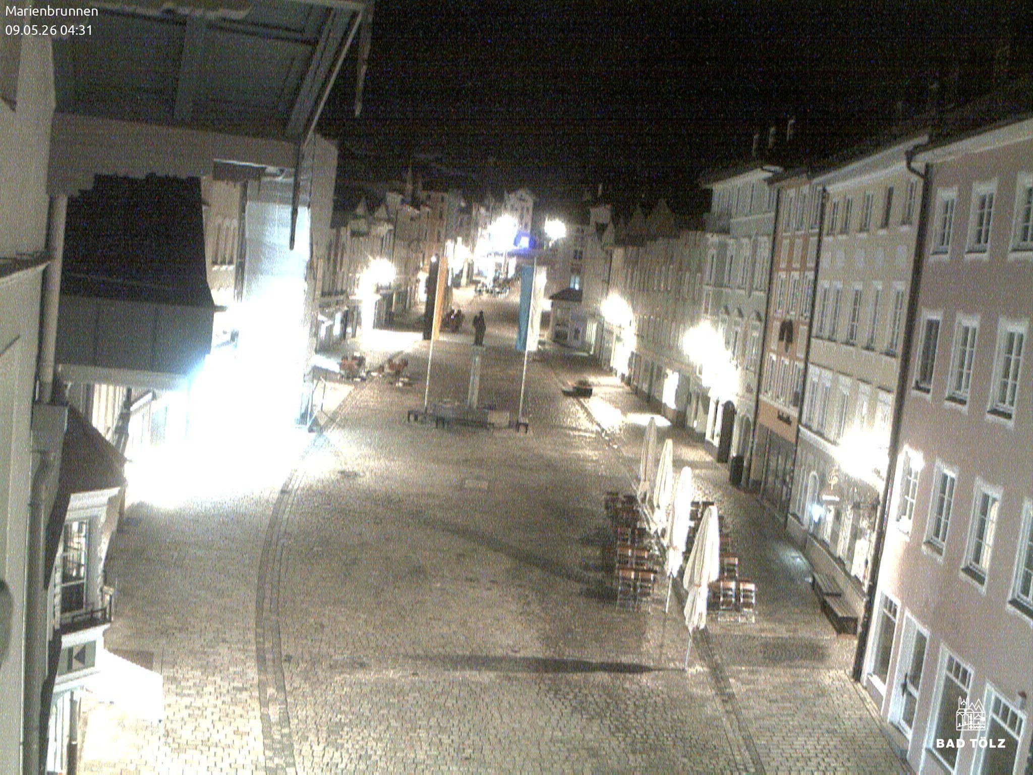 Archiv Foto Webcam Blick auf den Marienbrunnen Bad Tölz