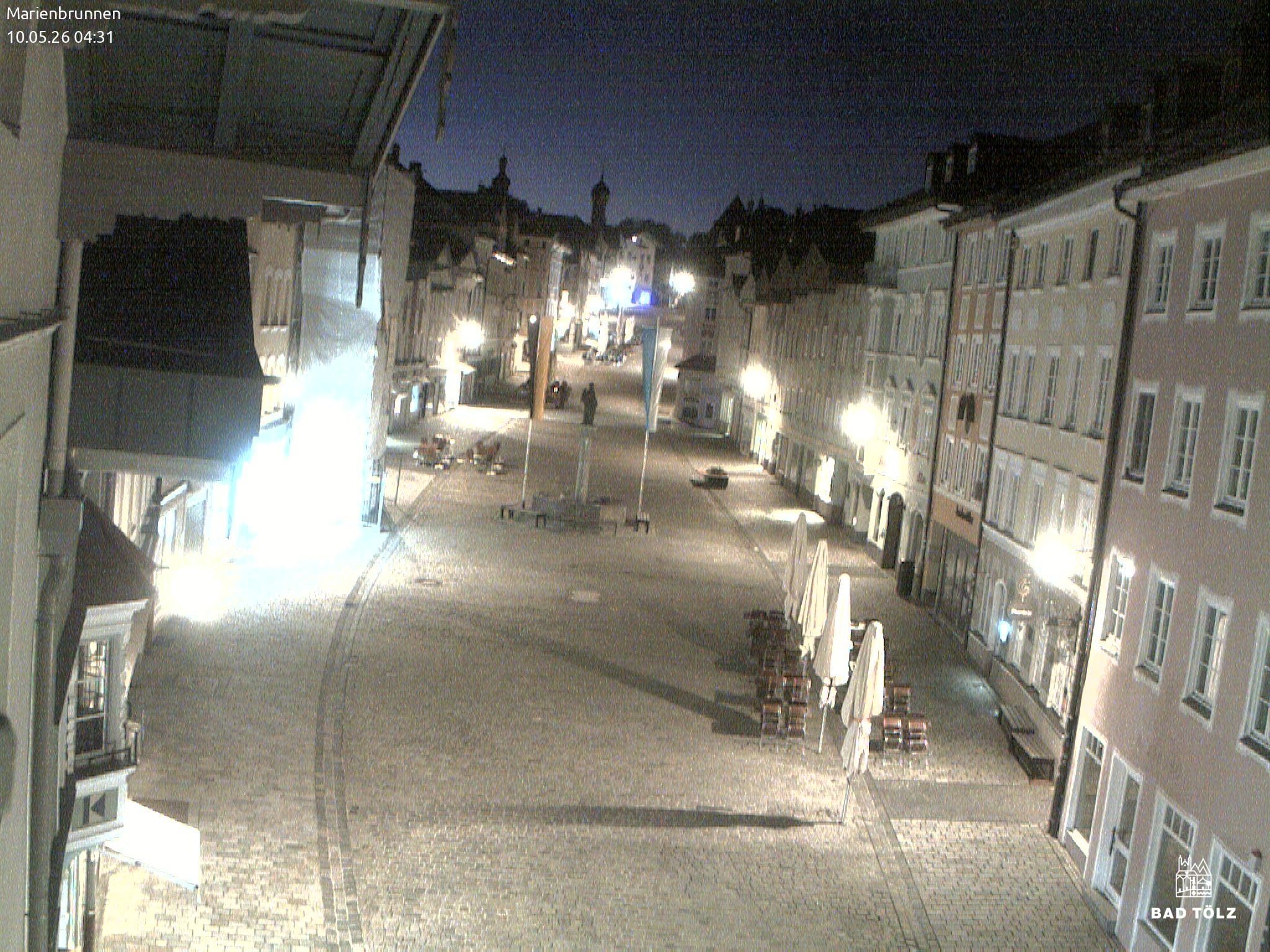 Archiv Foto Webcam Blick auf den Marienbrunnen Bad Tölz