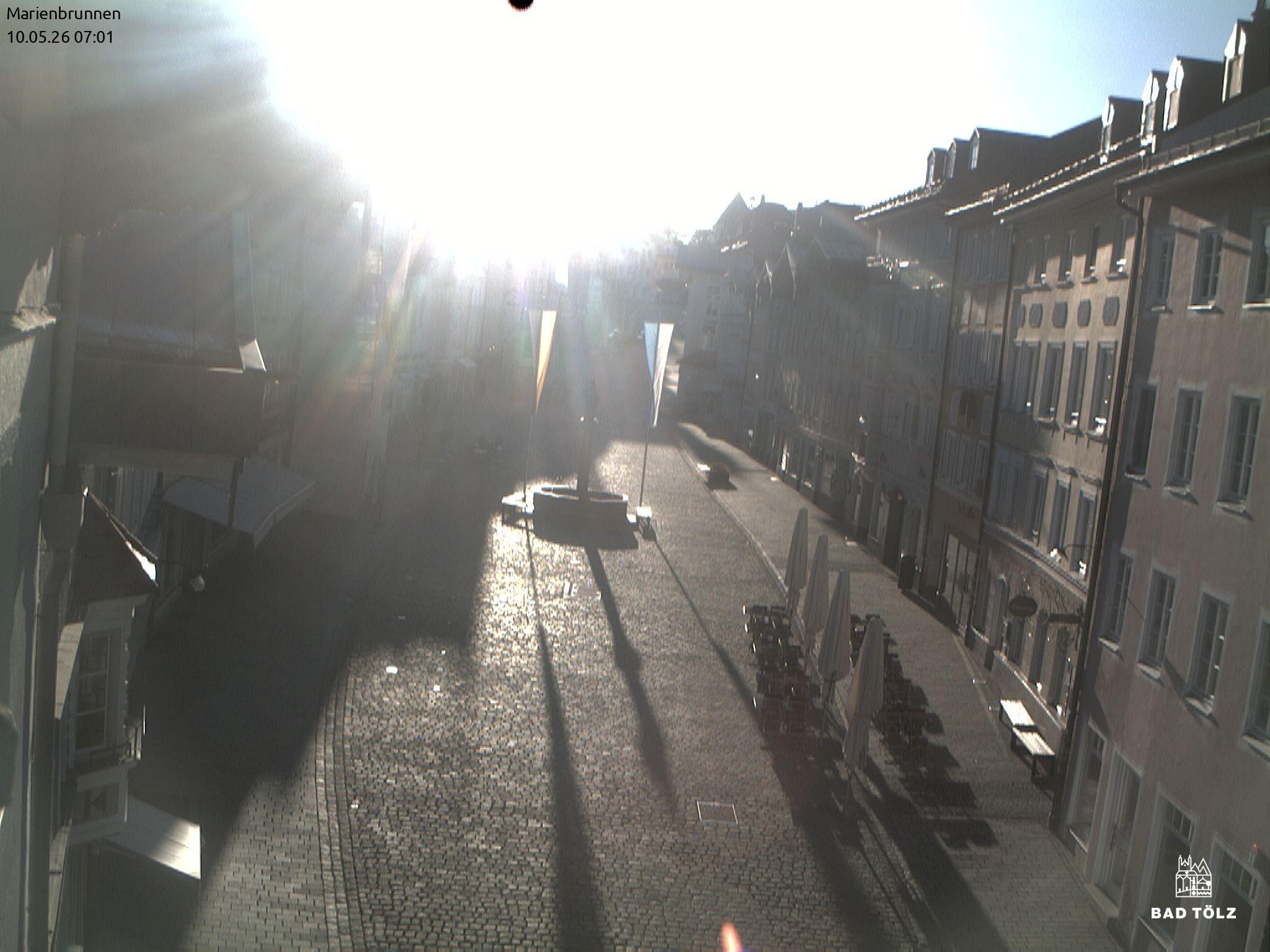 Archiv Foto Webcam Blick auf den Marienbrunnen Bad Tölz