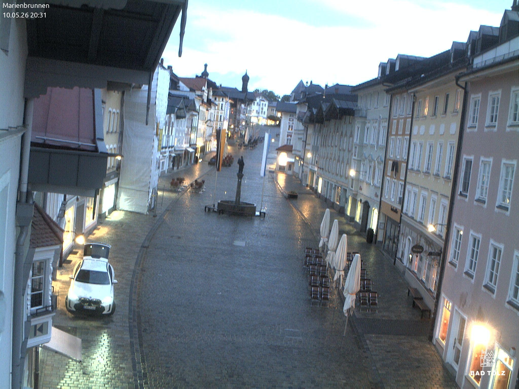 Archiv Foto Webcam Blick auf den Marienbrunnen Bad Tölz