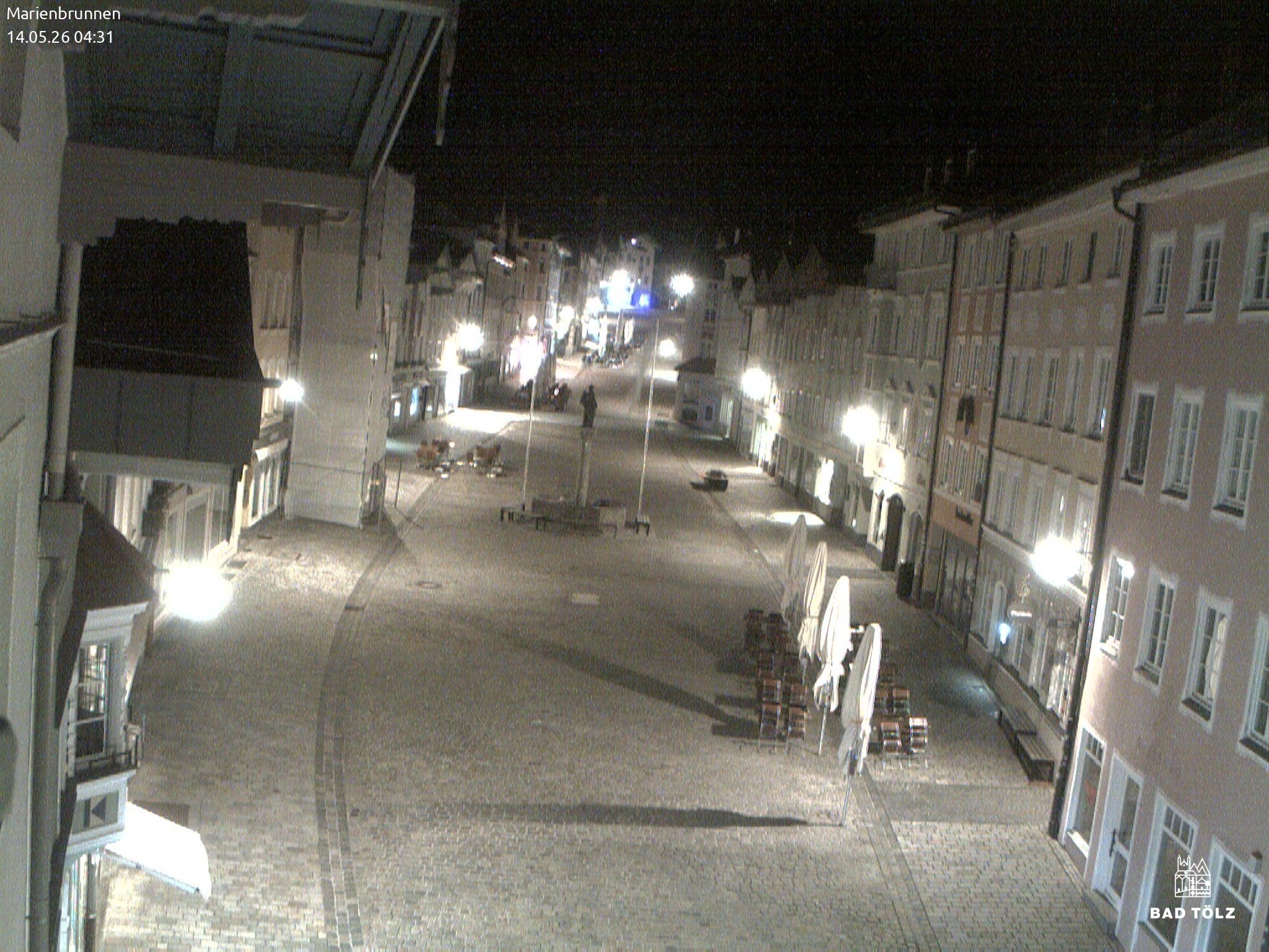 Archiv Foto Webcam Blick auf den Marienbrunnen Bad Tölz