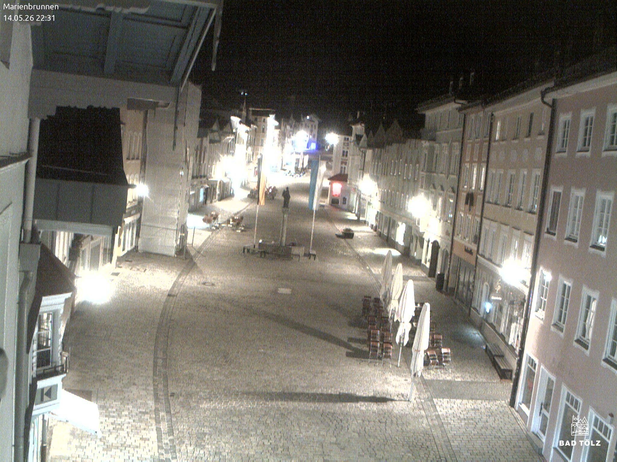 Archiv Foto Webcam Blick auf den Marienbrunnen Bad Tölz