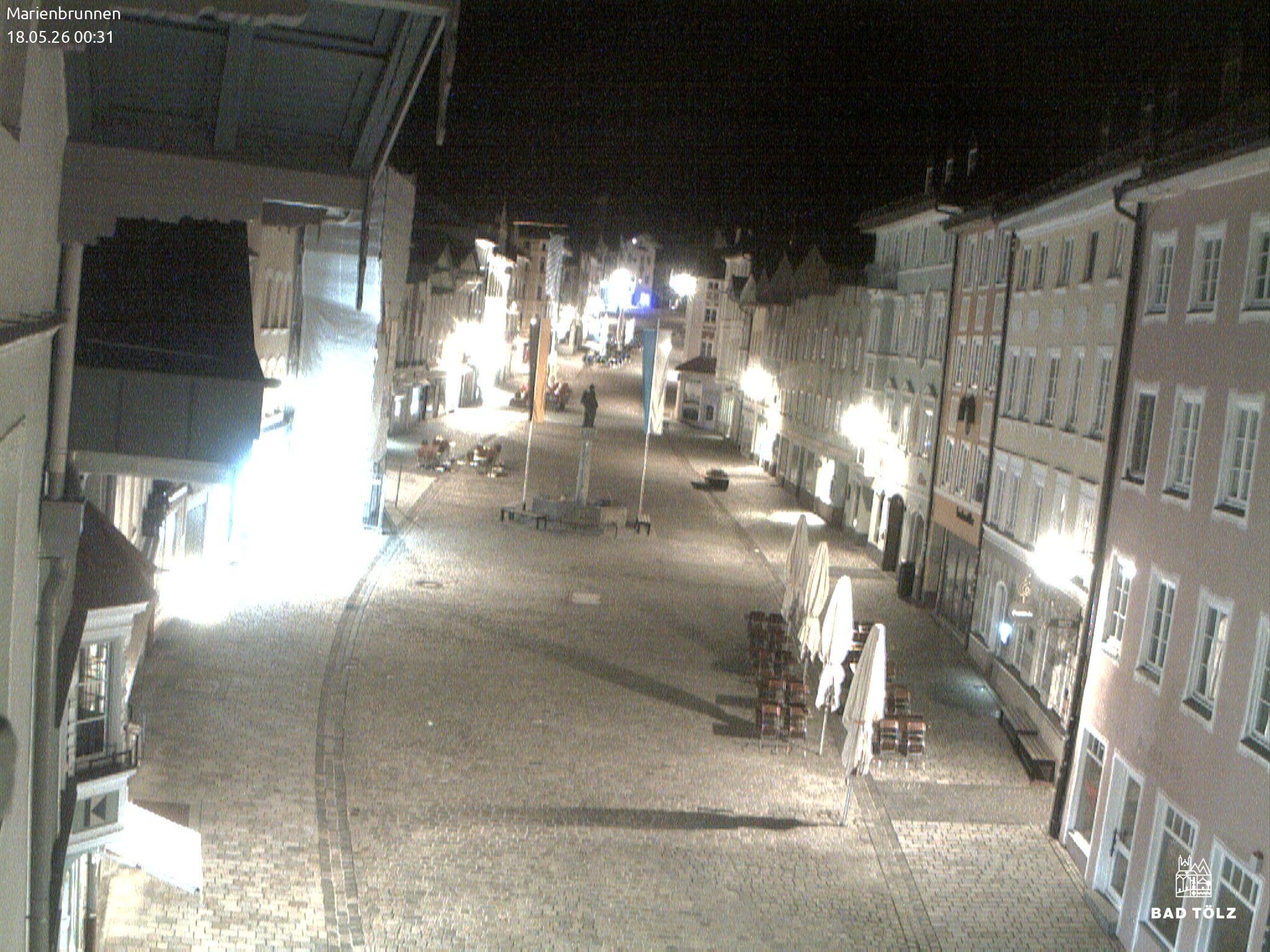 Archiv Foto Webcam Blick auf den Marienbrunnen Bad Tölz